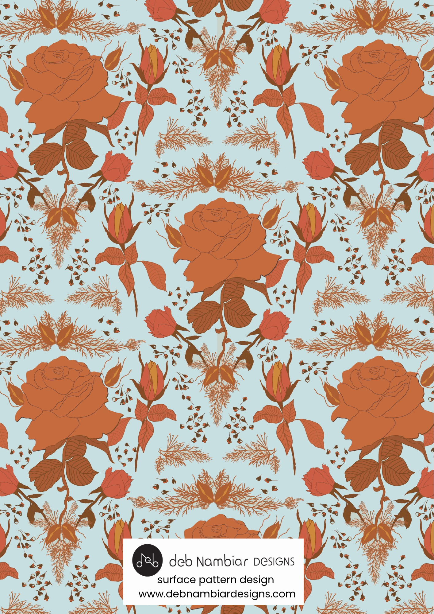 Blooming Roses — Terracotta