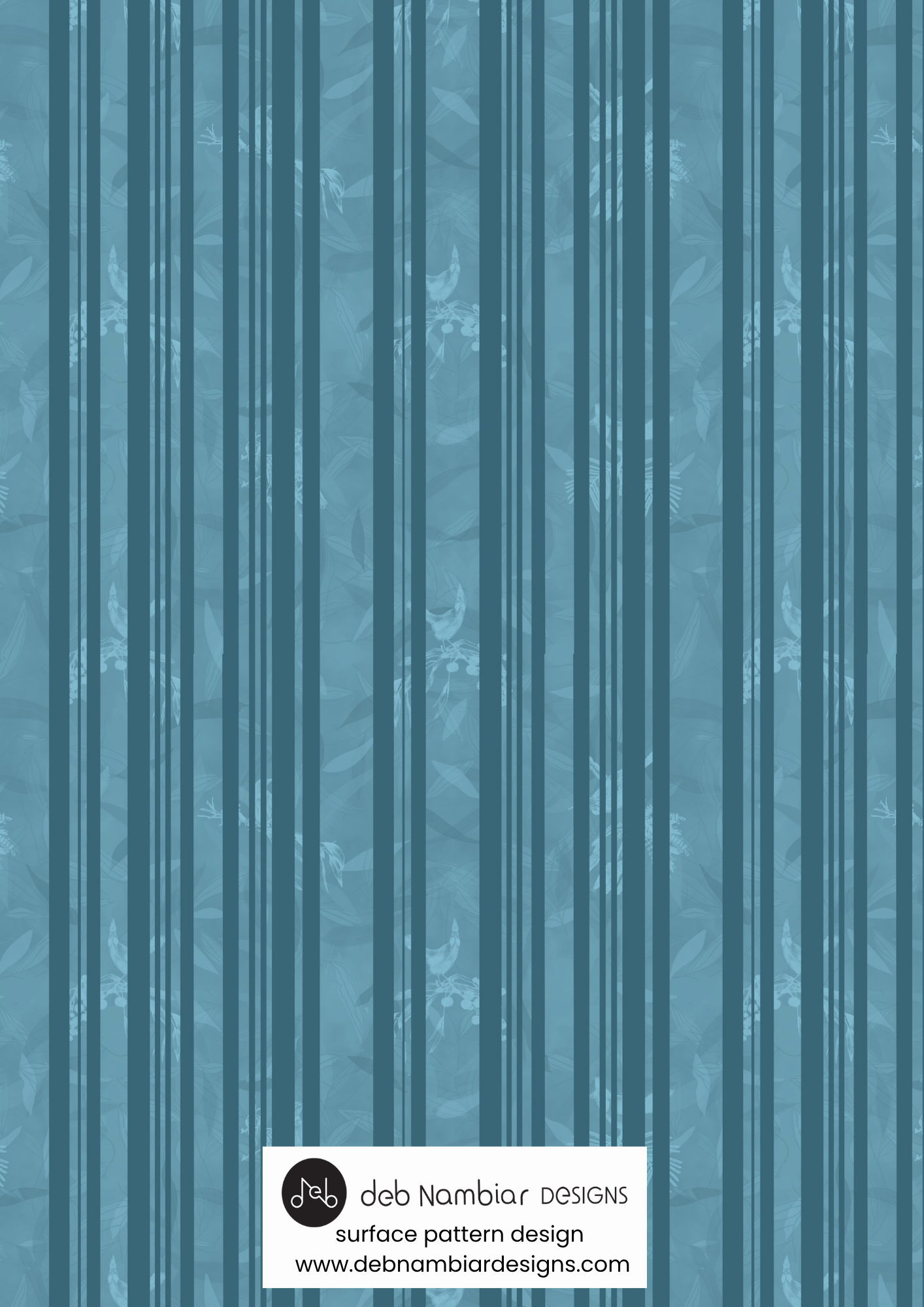 Coastal Strata - Tasman Blue - Deep Blue Tonal