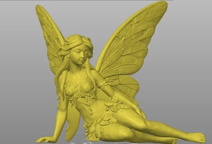 Female Fairy Elegant Garden Ornament Model STL file only