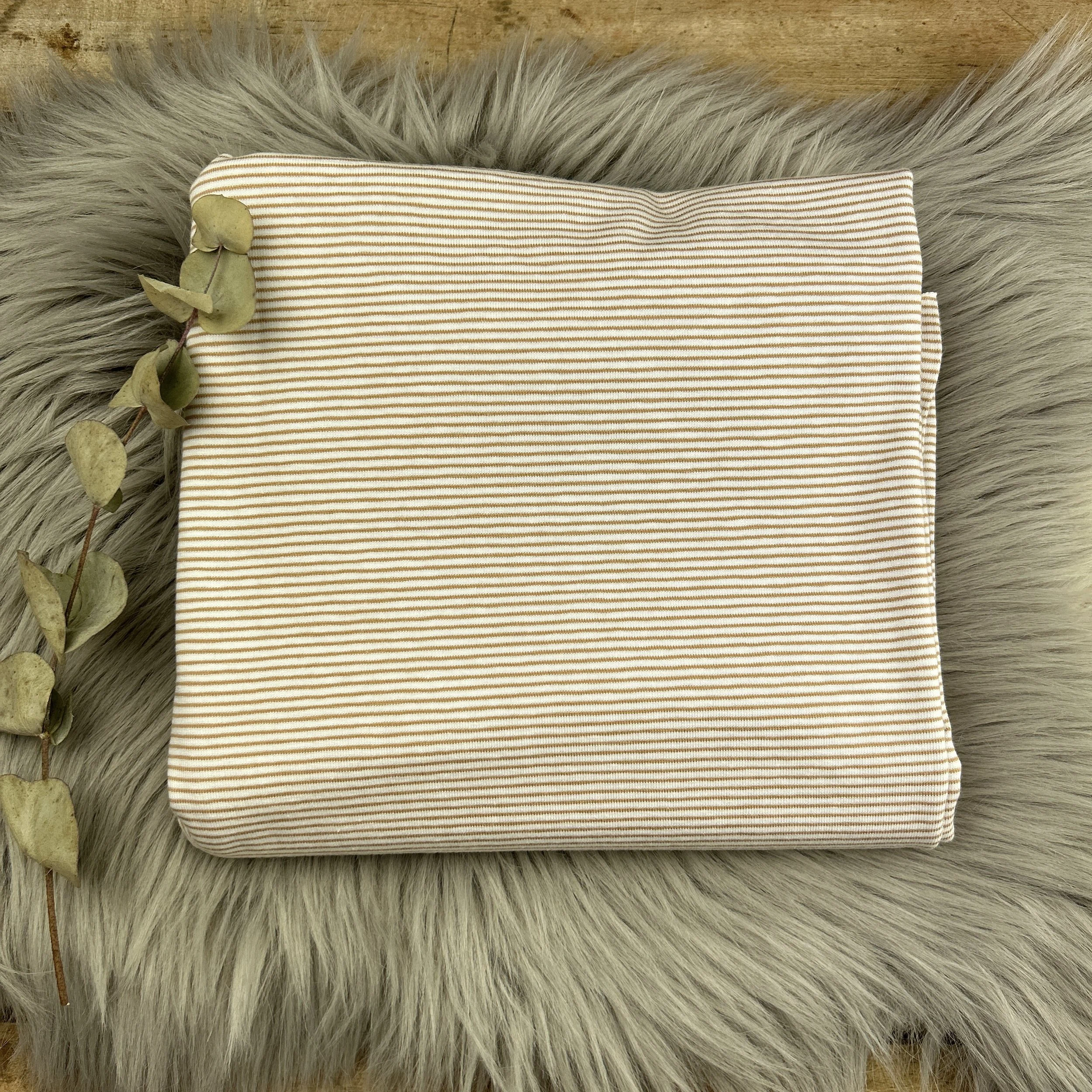 Jersey hellbraun/weiß / 098