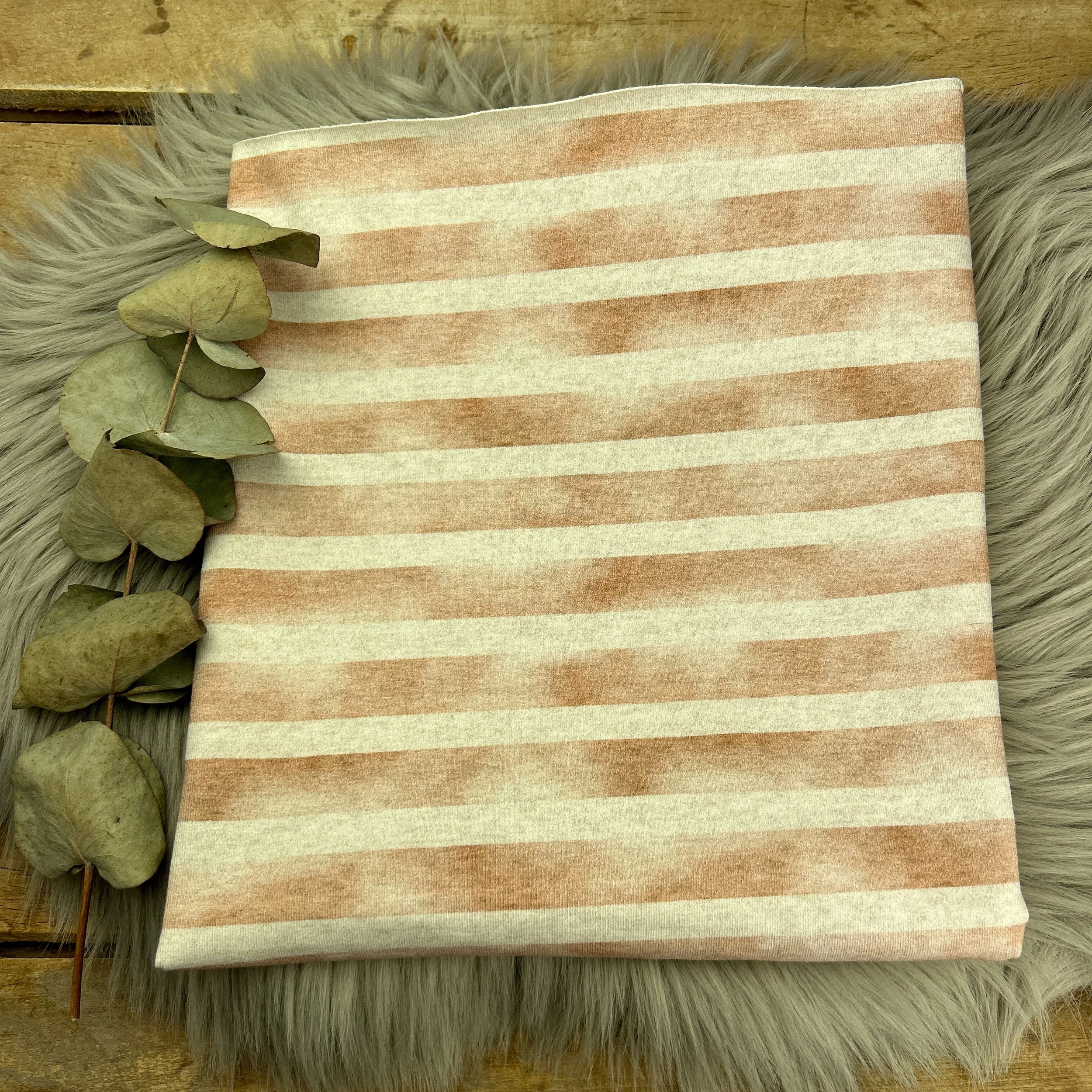 Jersey braun/weiß / 099