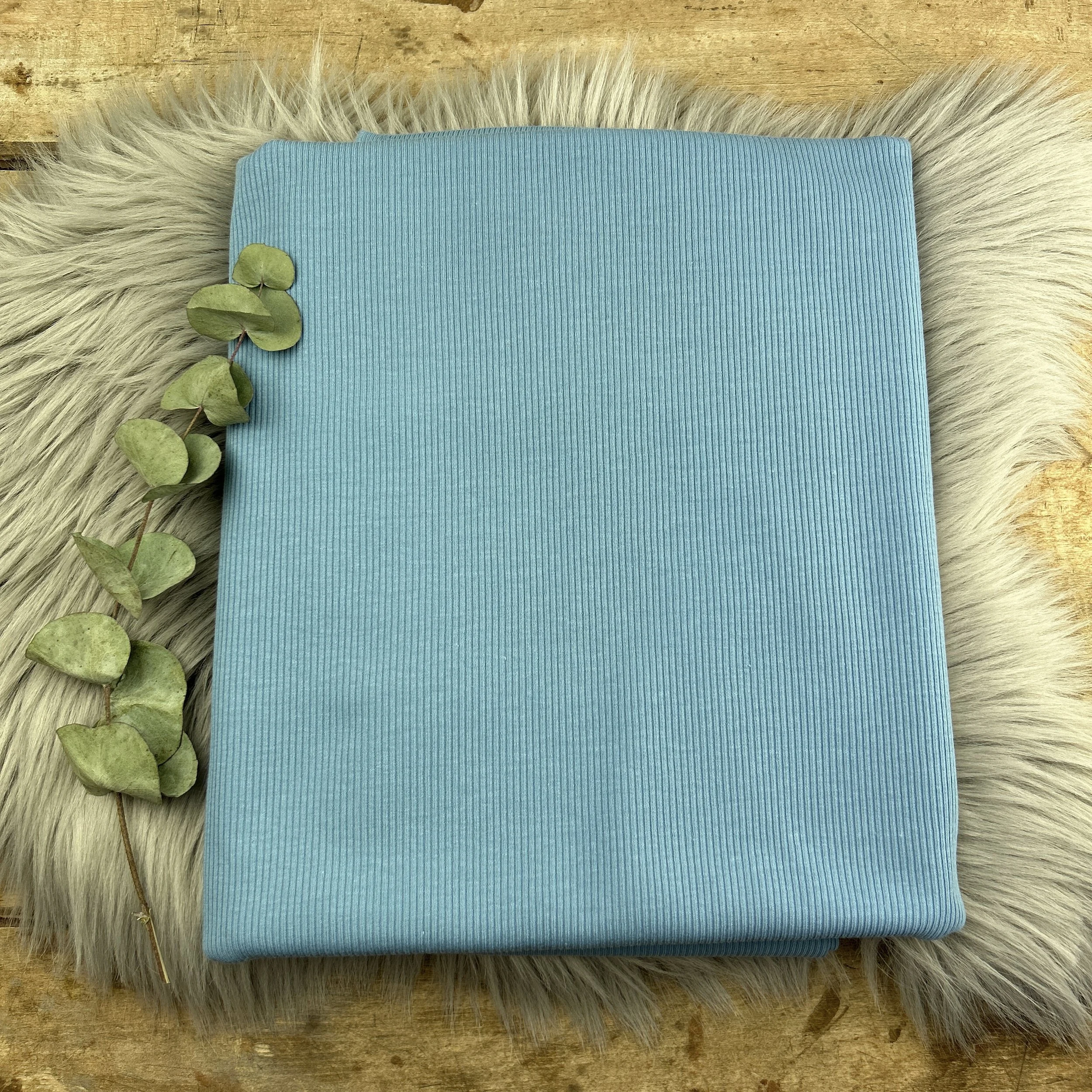 Ribjersey hellblau / 038