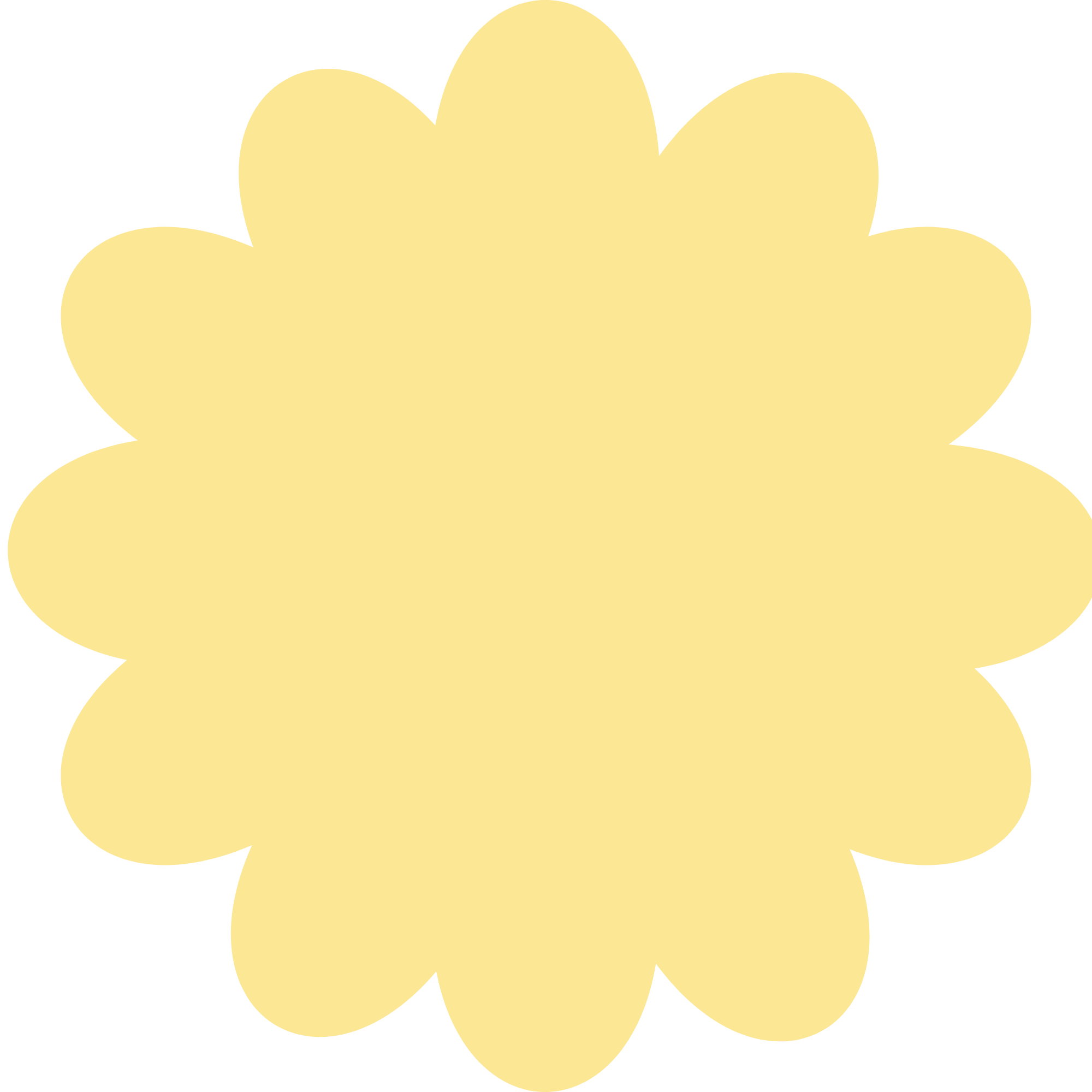Yellow cloud-shaped speech bubble outline on black background.