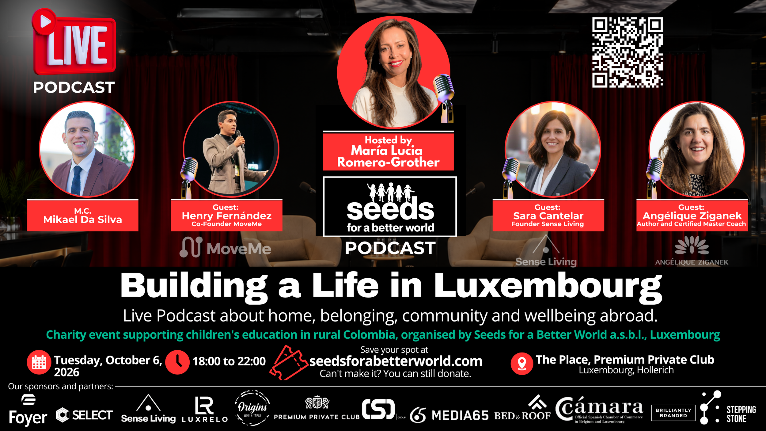 Building a life in Luxembourg | Live Podcast Charity event