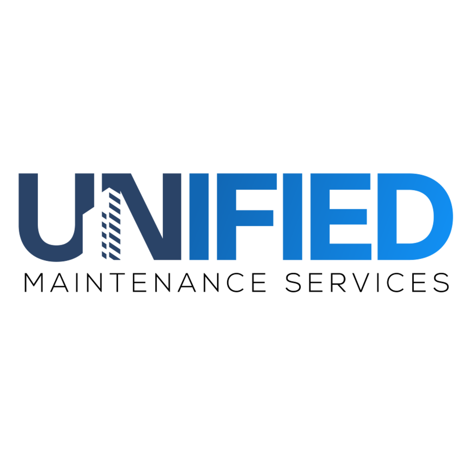 United Airlines logo in blue and black on a transparent background