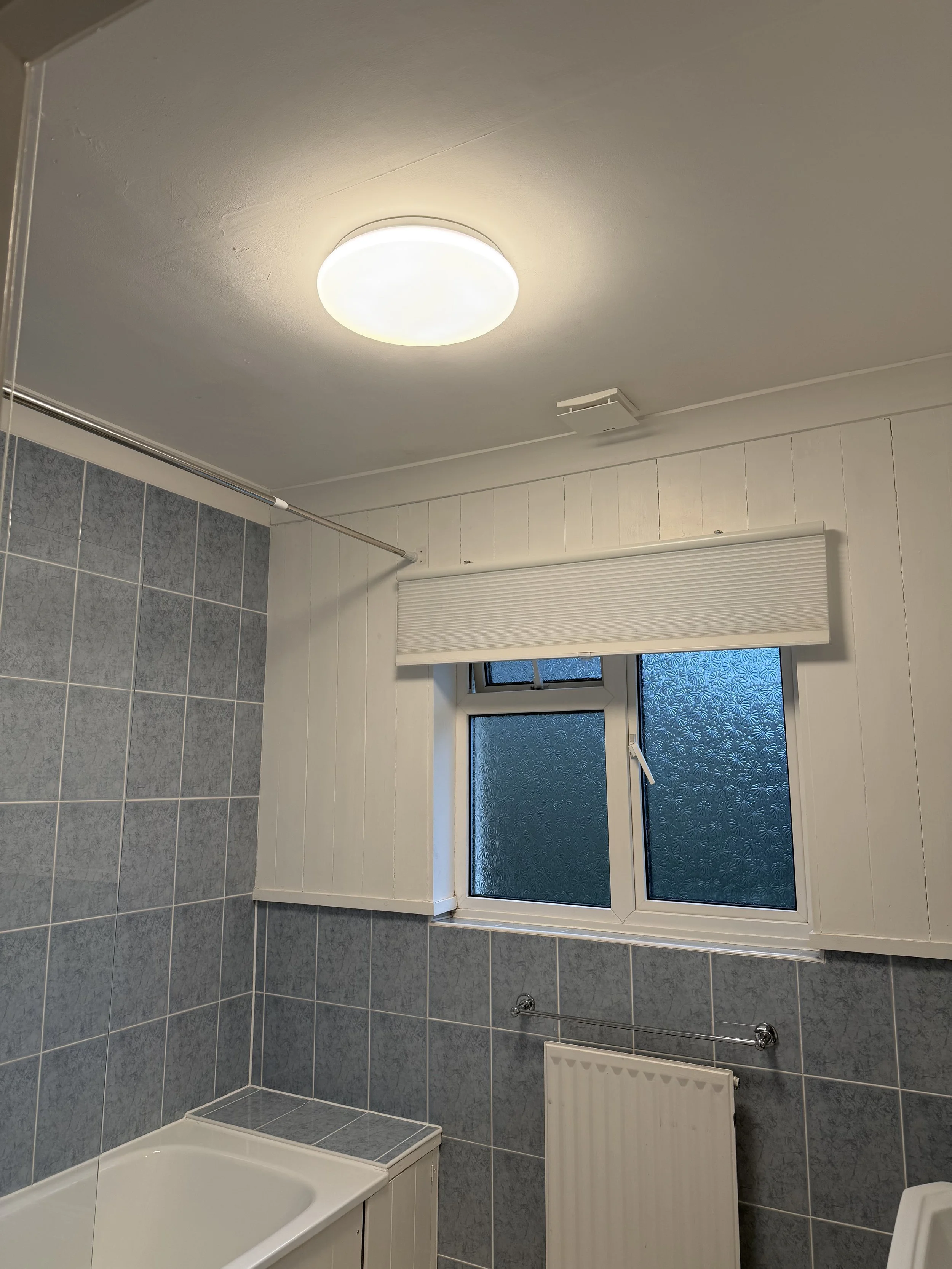 New Bathroom Light and Extractor Fan Installed in Exmouth