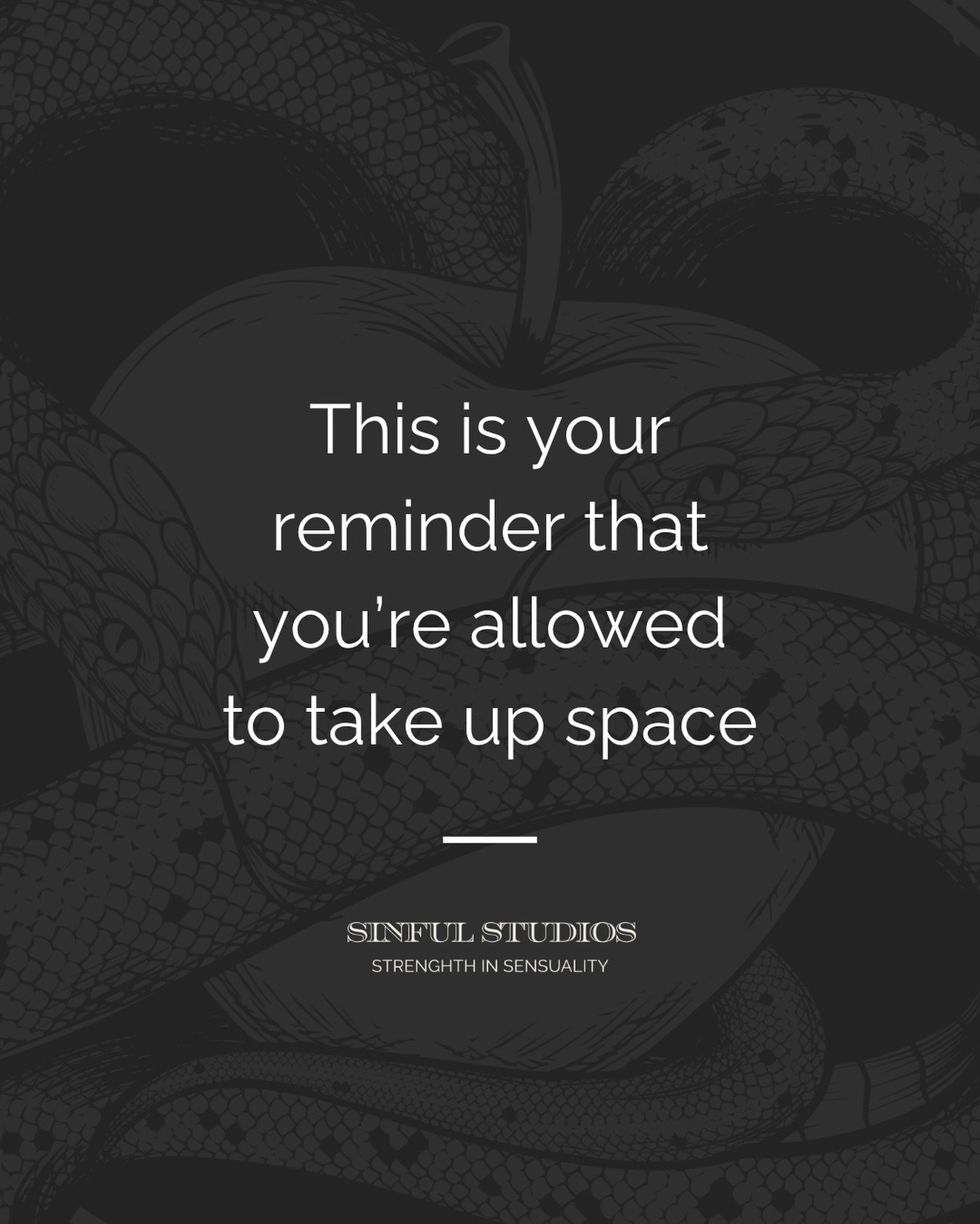 This is your reminder that you&rsquo;re allowed to take up space 💫

Not just physically&hellip;
but in how you move, how you express yourself, how you show up 🫶

You don&rsquo;t have to shrink yourself to be accepted.
You don&rsquo;t have to tone i