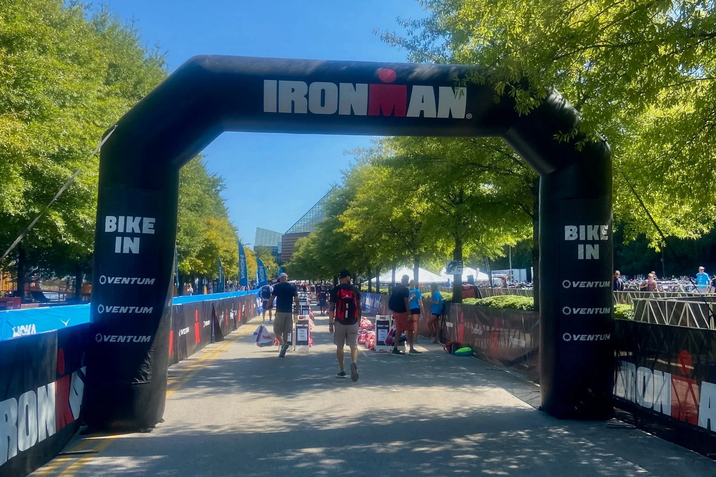 Bike in arch, Ironman Chattanooga