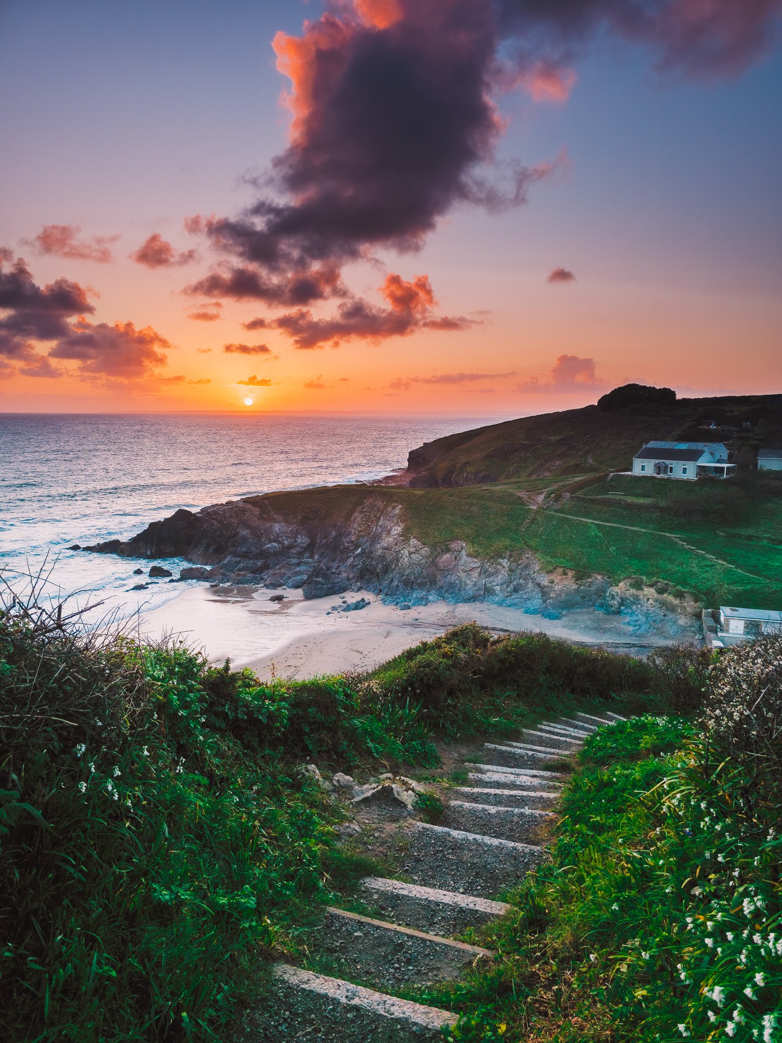 Pollurian Cove Sunset
