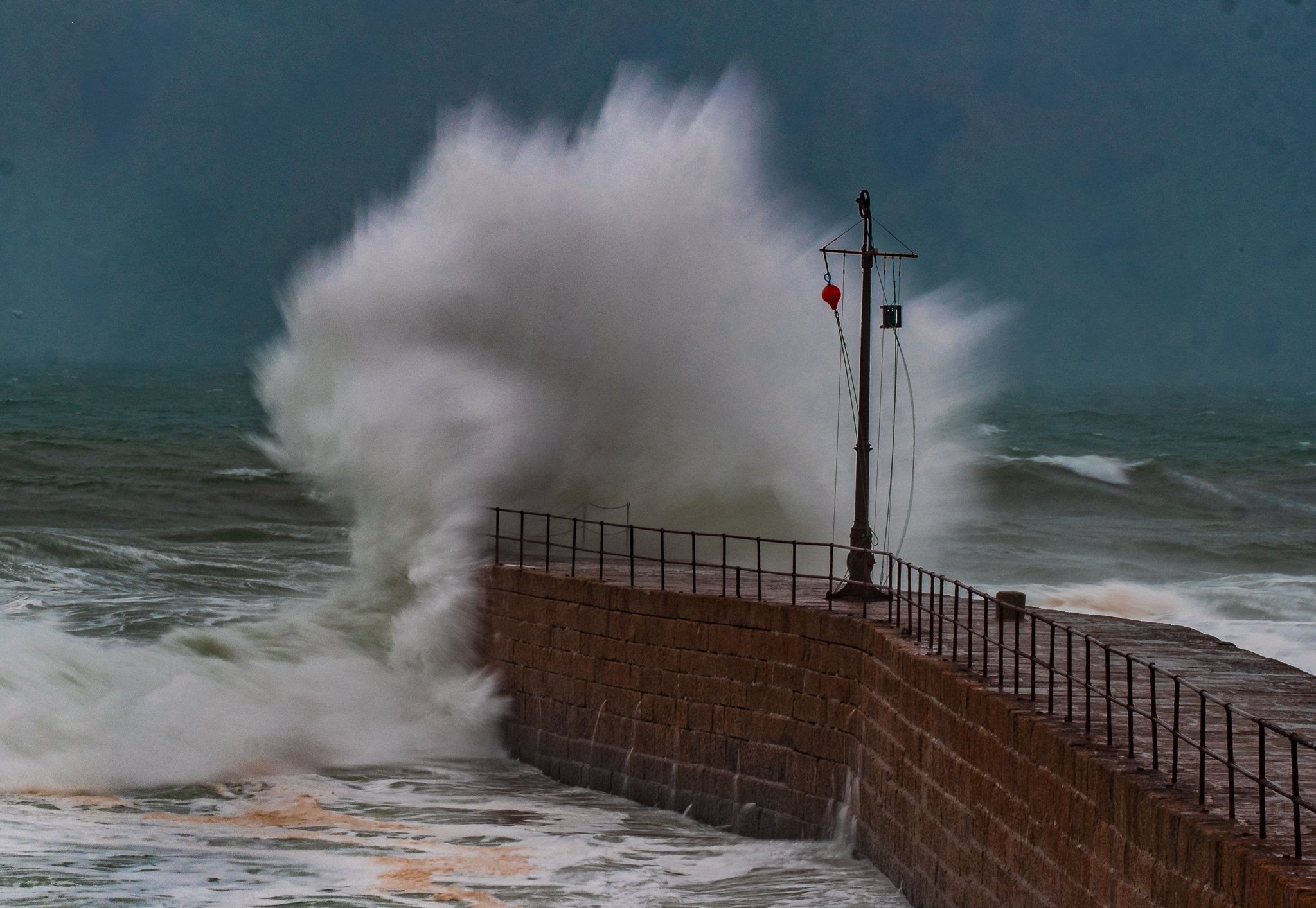 Smashed Pier Porthleven