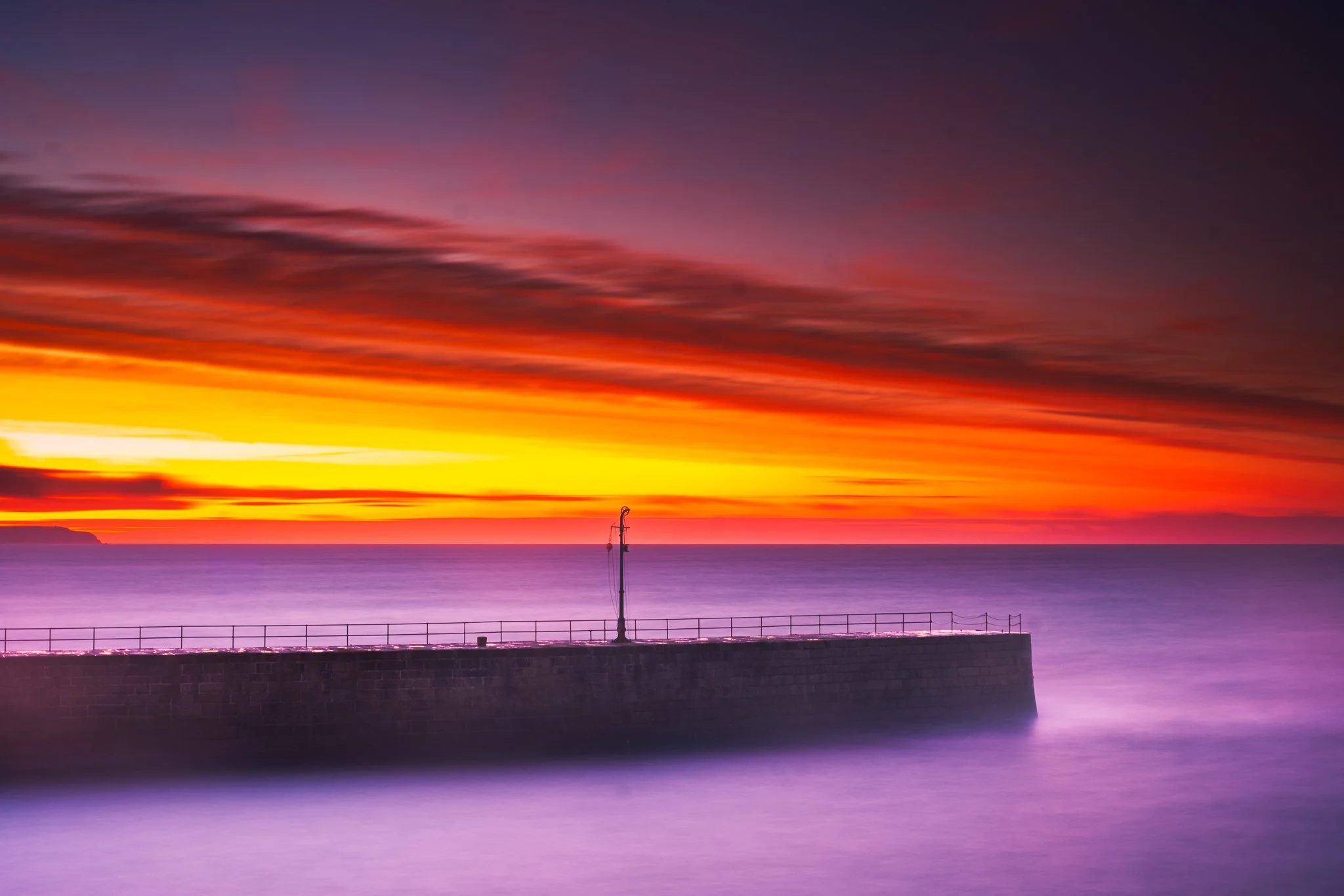 Sunrise Pier Porthleven