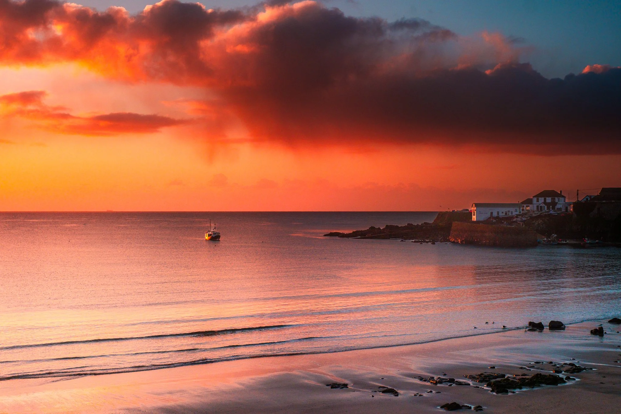 Coverack Harbour Sunrise