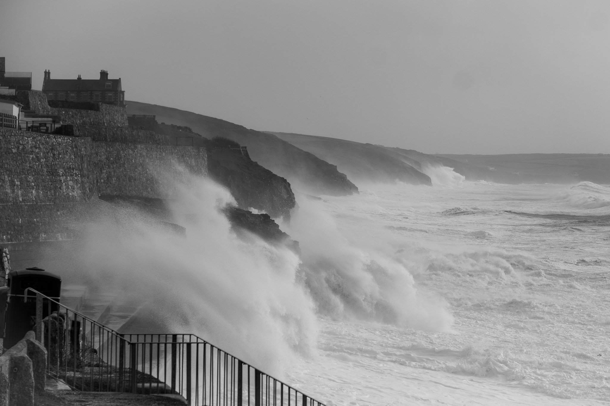 Ghostly Waves Porthleven Beach