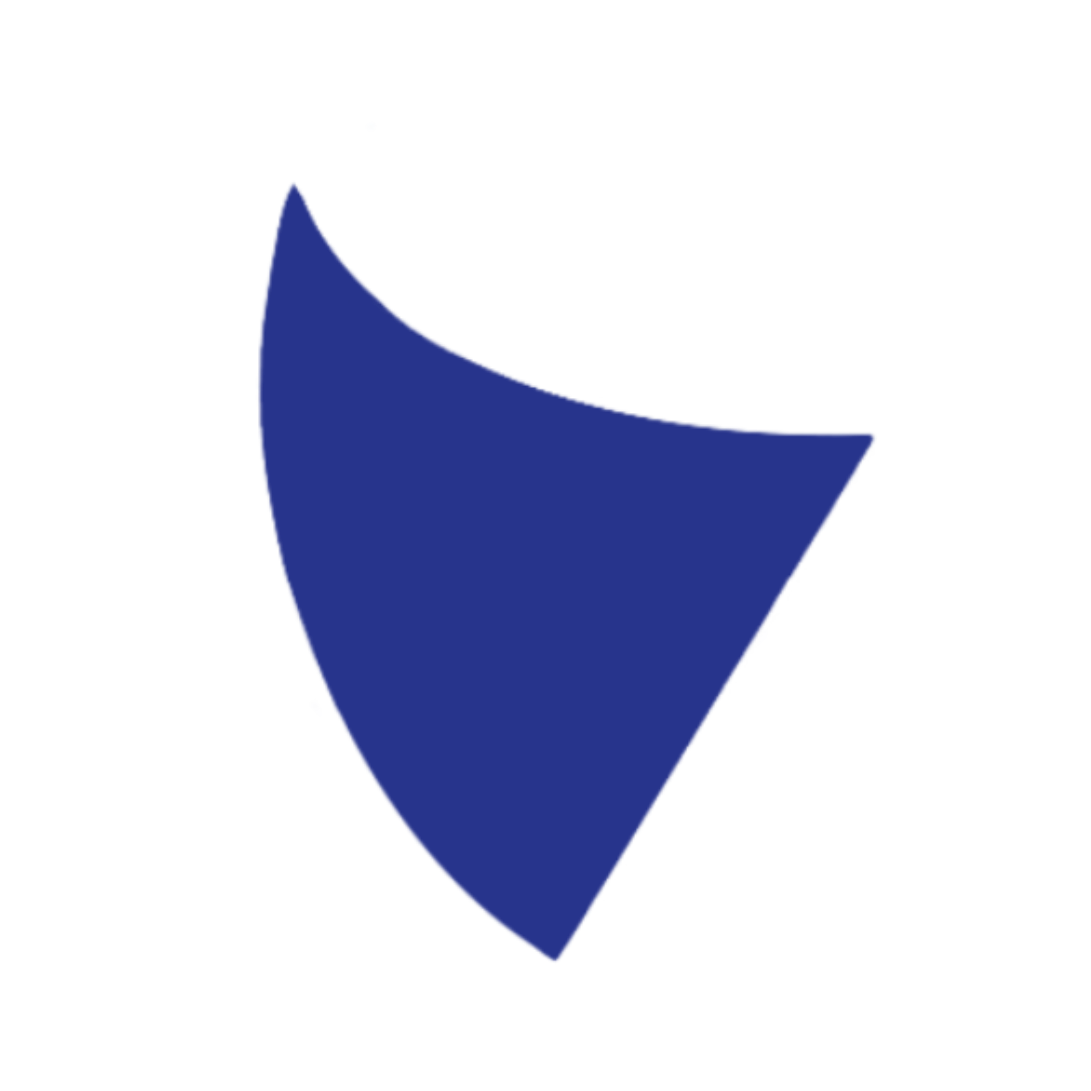 Een grafiek met een blauwe, boogvormige lijn op een wit achtergrond, met assen aangeduid op de x- en y-as.