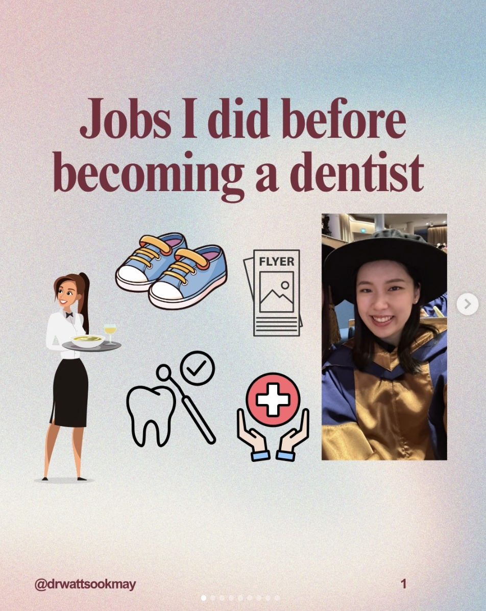 Jobs I did before I became a dentist 
