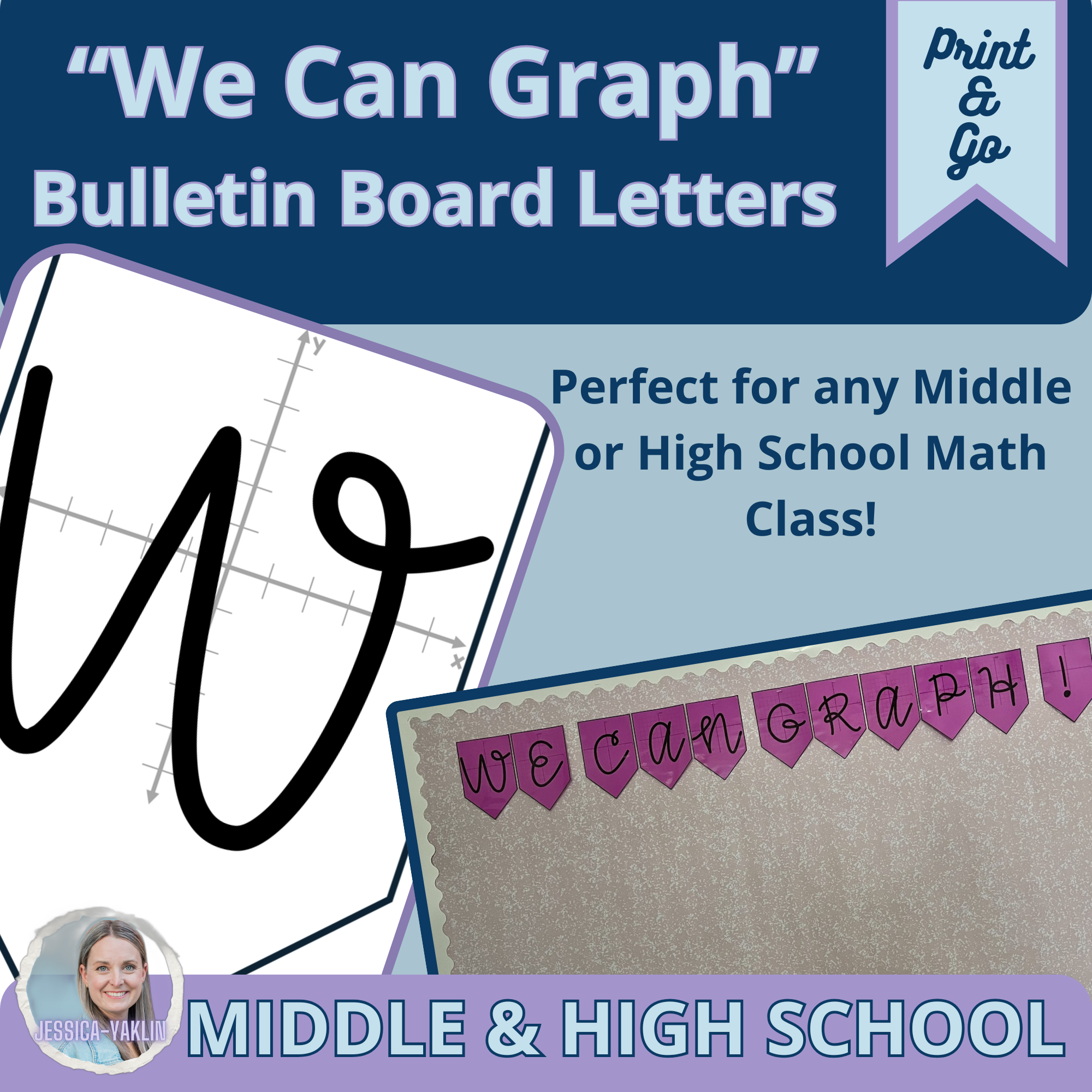 We Can Graph Bulletin Board Letters