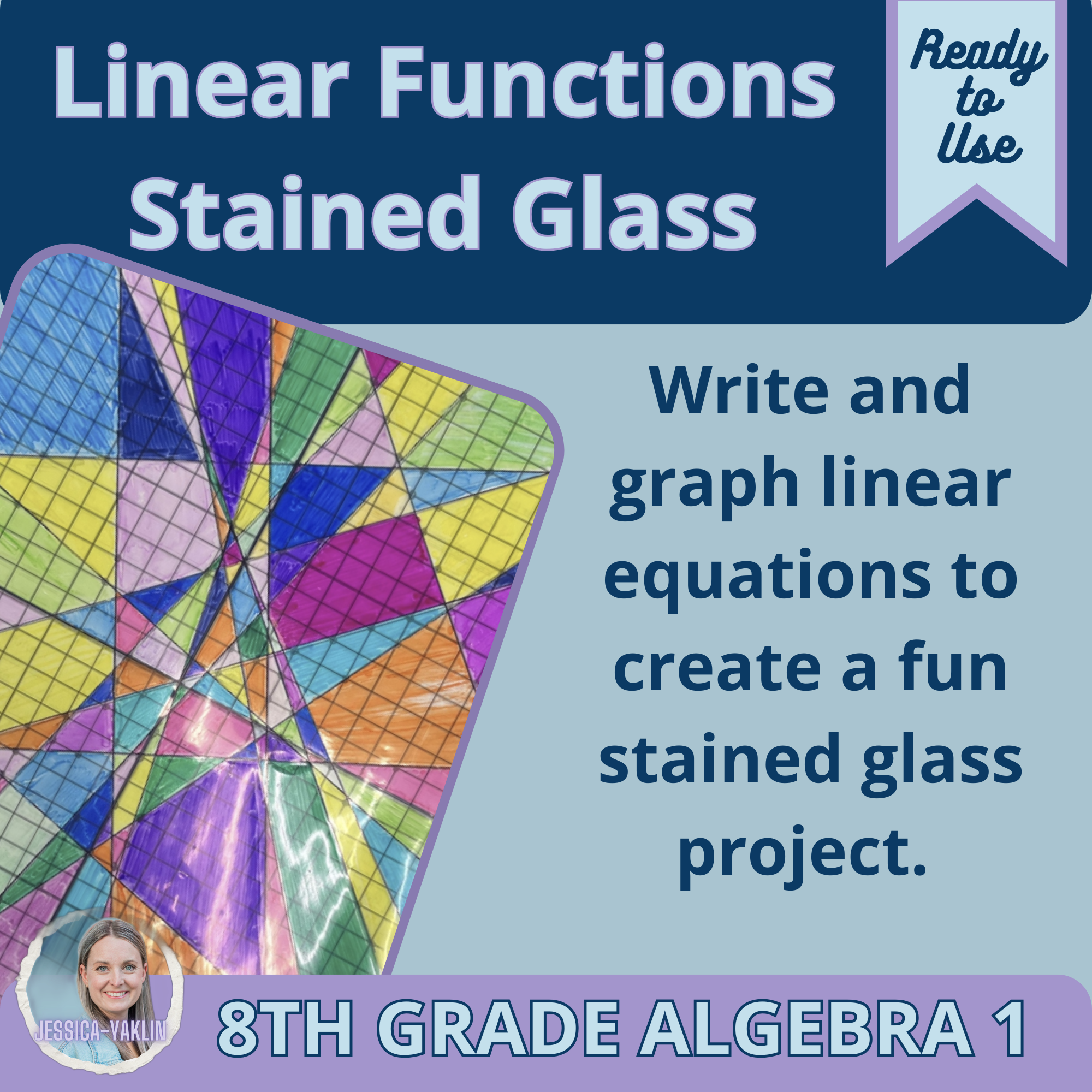 Linear Functions Stained Glass Project