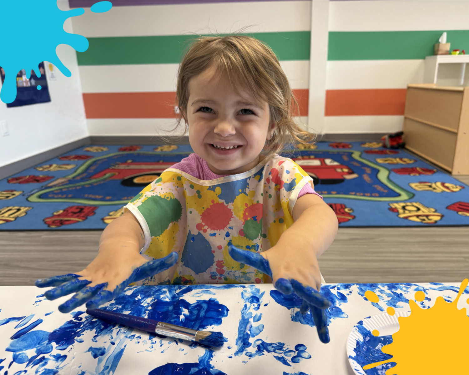 Mommy and me classes in Flemington, NJ featuring sensory art and hands-on exploration at Kid Ka Doodle.