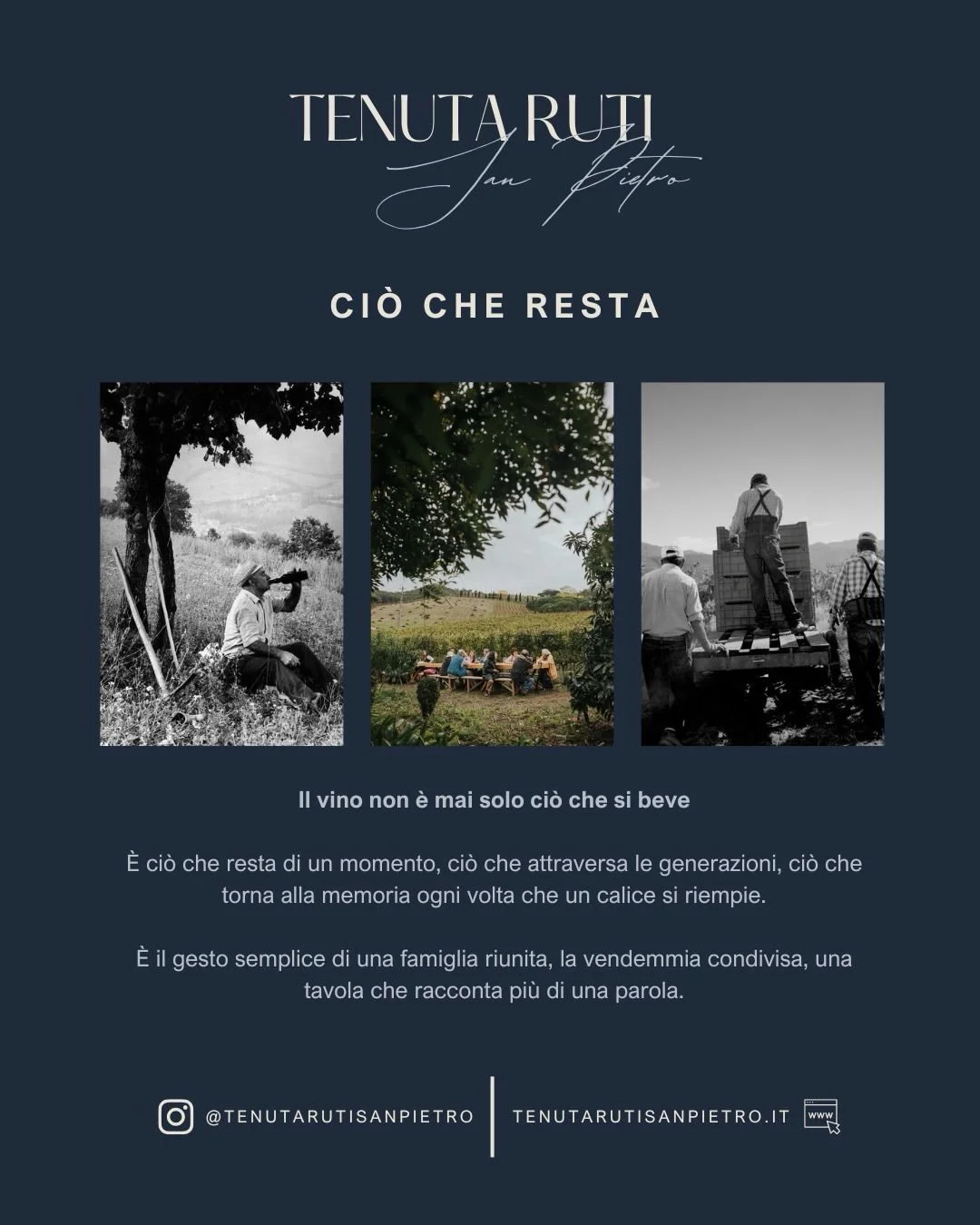 Il vino non &egrave; mai solo un punto di arrivo. &Egrave; il risultato di ci&ograve; che accade prima.

Dopo il territorio e dopo il processo, c&rsquo;&egrave; un momento in cui tutto ci&ograve; che &egrave; stato costruito trova la sua forma defini