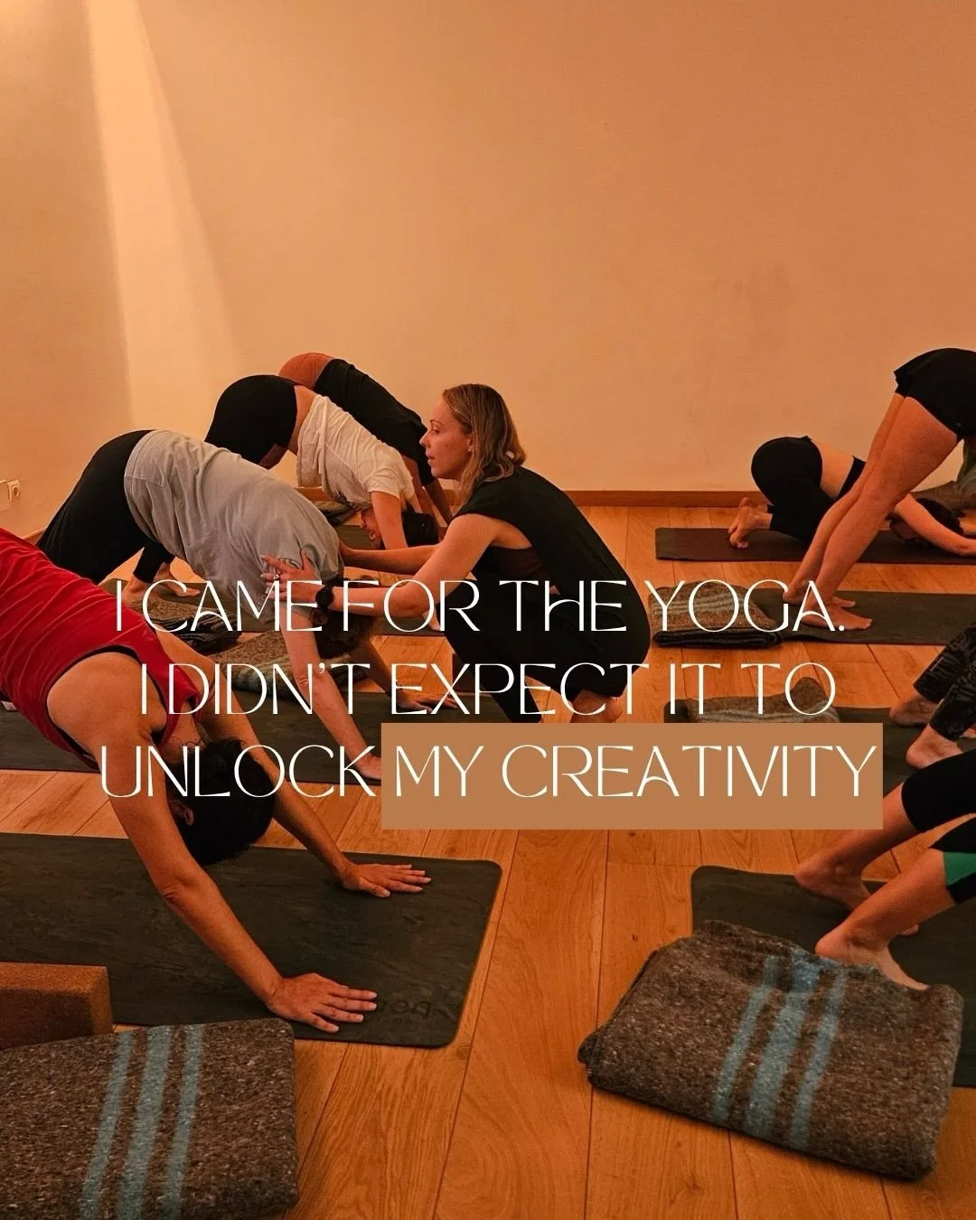 Last year my word of the year was CREATIVITY. And boy did I try hard: I pushed, I read every book, took every note on how to unlock it.

Turns out what I actually needed was to create space for it. That&rsquo;s where yoga came in.

If you&rsquo;re fe