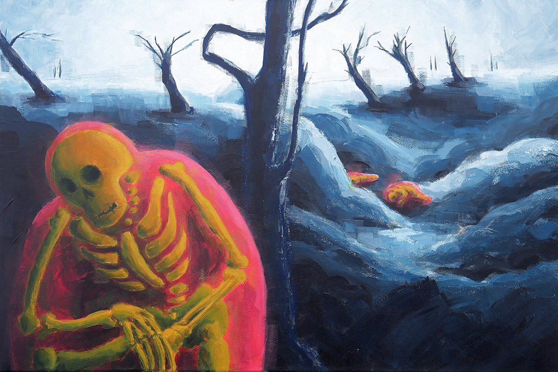 Agony in the Aftermath (2024)
36" x 24"