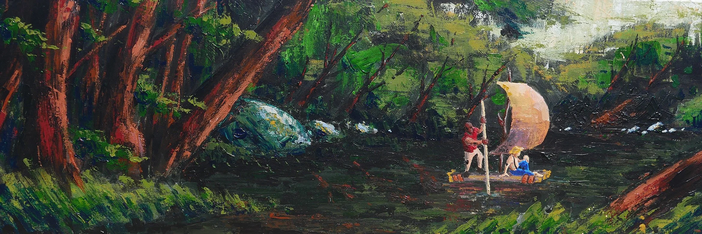 Freedom Ride on the Mississippi (2023)
12" x 36"