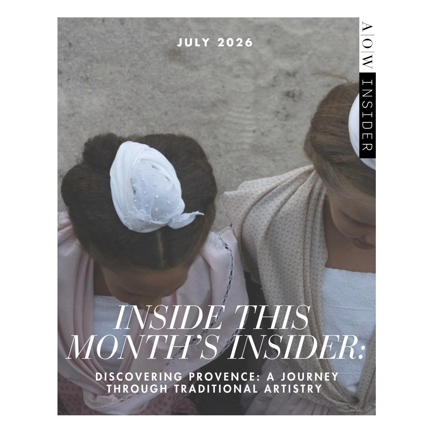 Hello everyone! I&rsquo;m delighted to say that July posts over on AOW Insider are now live&mdash;and this month&rsquo;s theme is Provence 🇫🇷! 

Over the years, I&rsquo;ve discovered many talented, family-run, tucked-away, small artisan businesses,