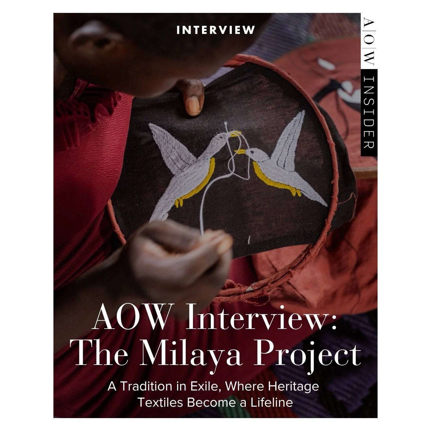 Out today, over on AOW Insider, we dive into the story behind @milayaproject, an inspiring artisan brand and non-profit organization that works with South Sudanese artisans living in one of the world&rsquo;s largest refugee camps.

The brand grew out