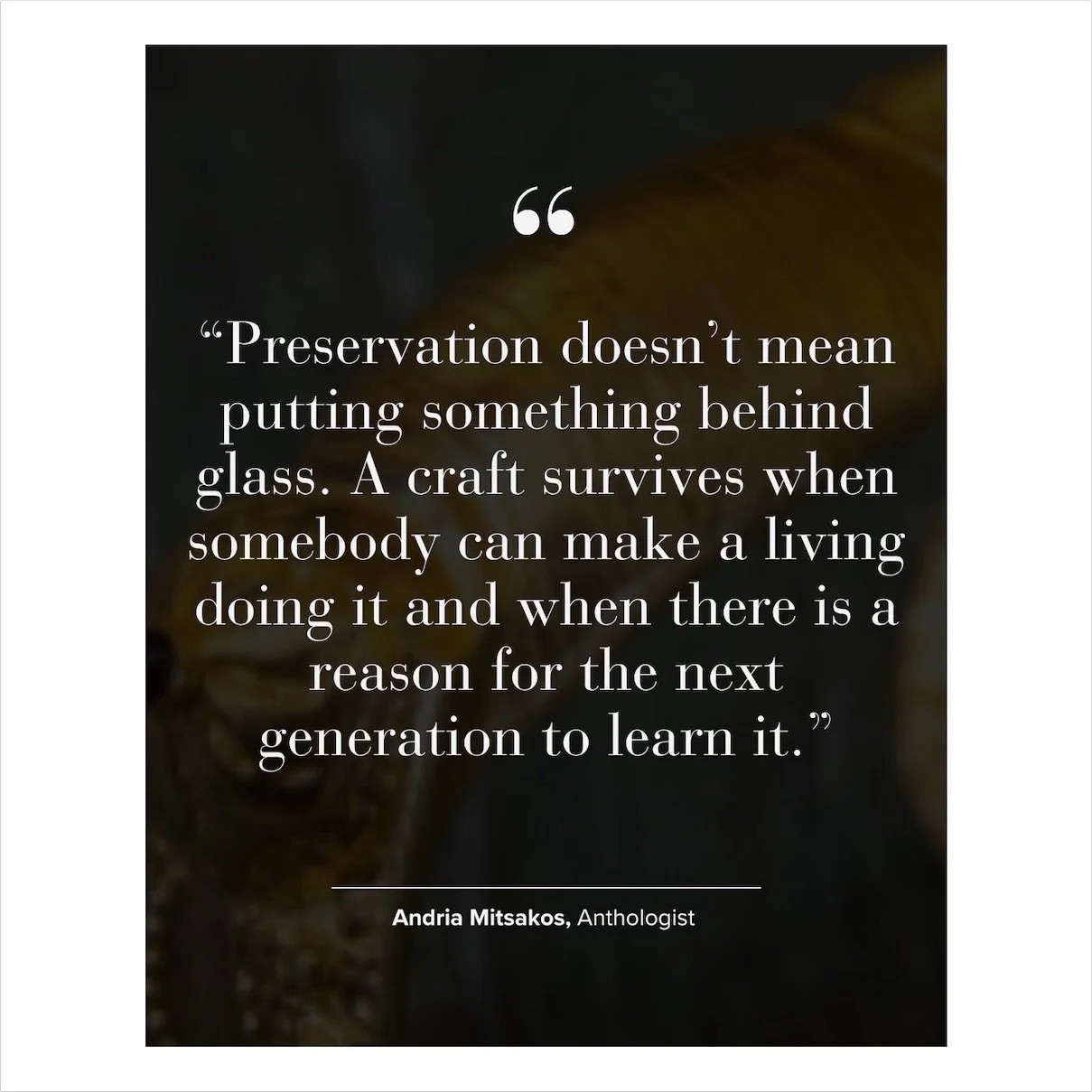 This month, over on AOW Insider, I&rsquo;m honored to share a conversation with Andria Mitsakos (@wanderlista), the founder of @anthologistliving, based in Athens, who champions cultural preservation as a living practice. She shares insights into whe