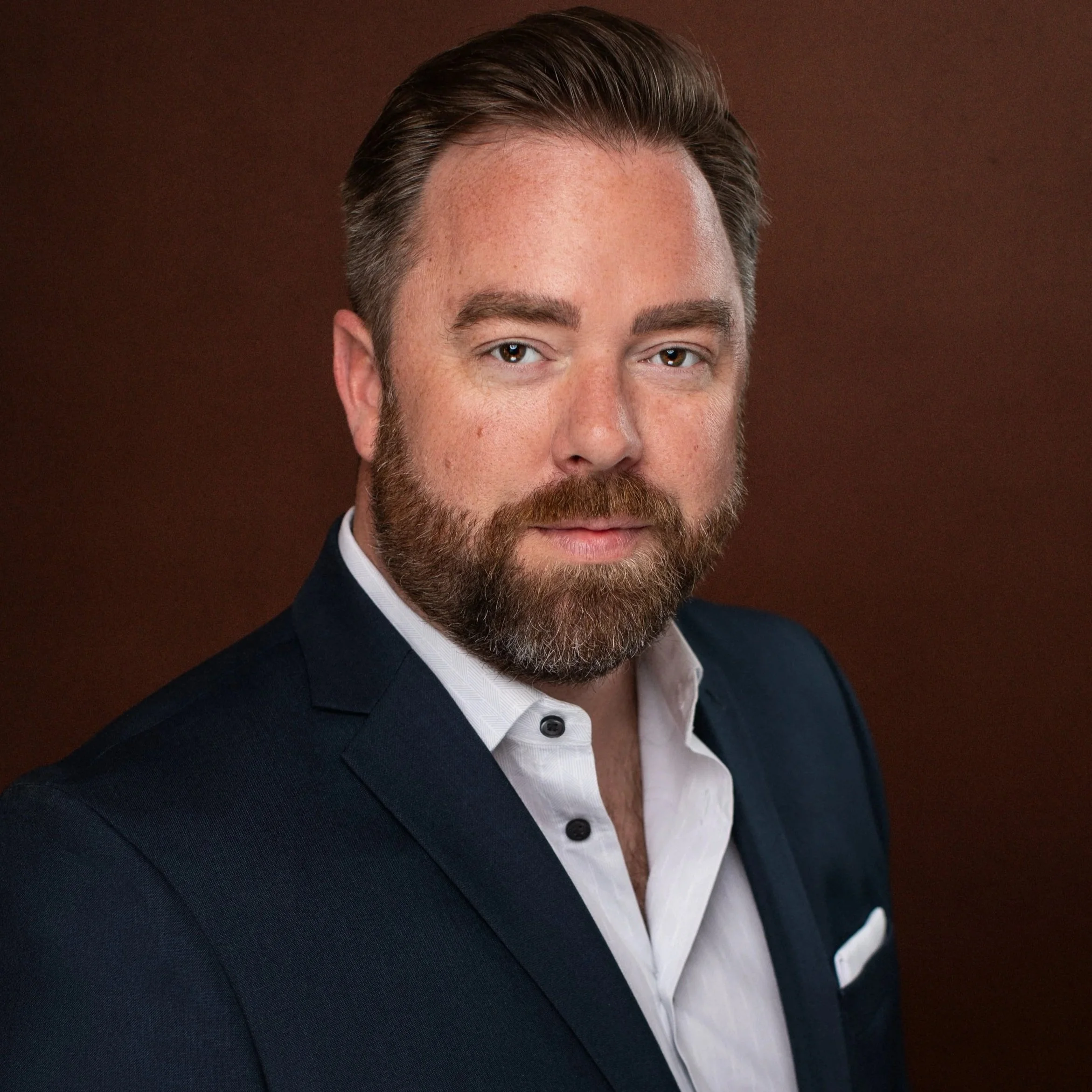 Modern headshot of a realtor in the Amarillo, TX area.