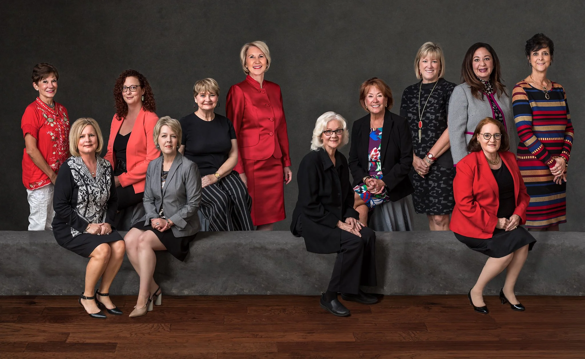 ull team corporate group photo photographed on location for company website.