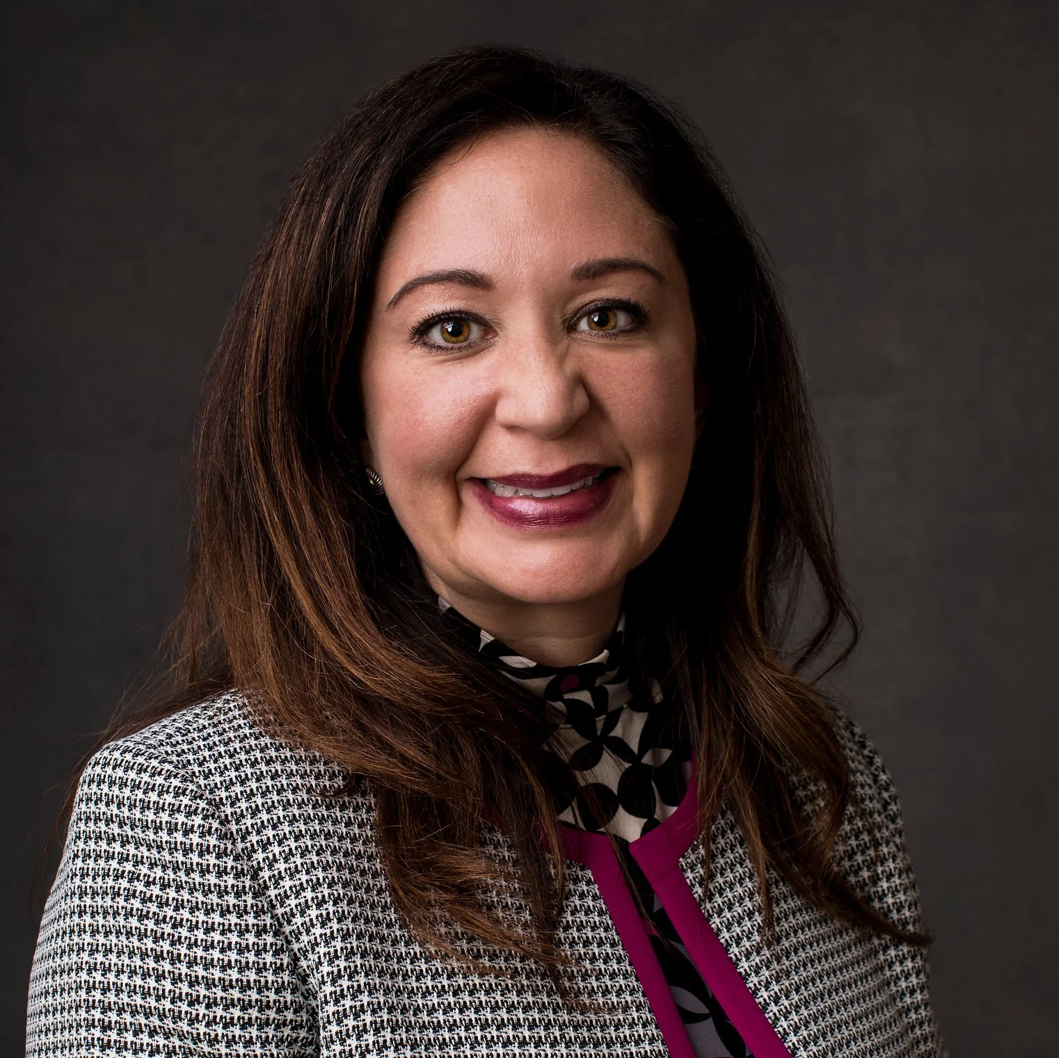 Female lawyer headshot in Amarillo with clean studio background