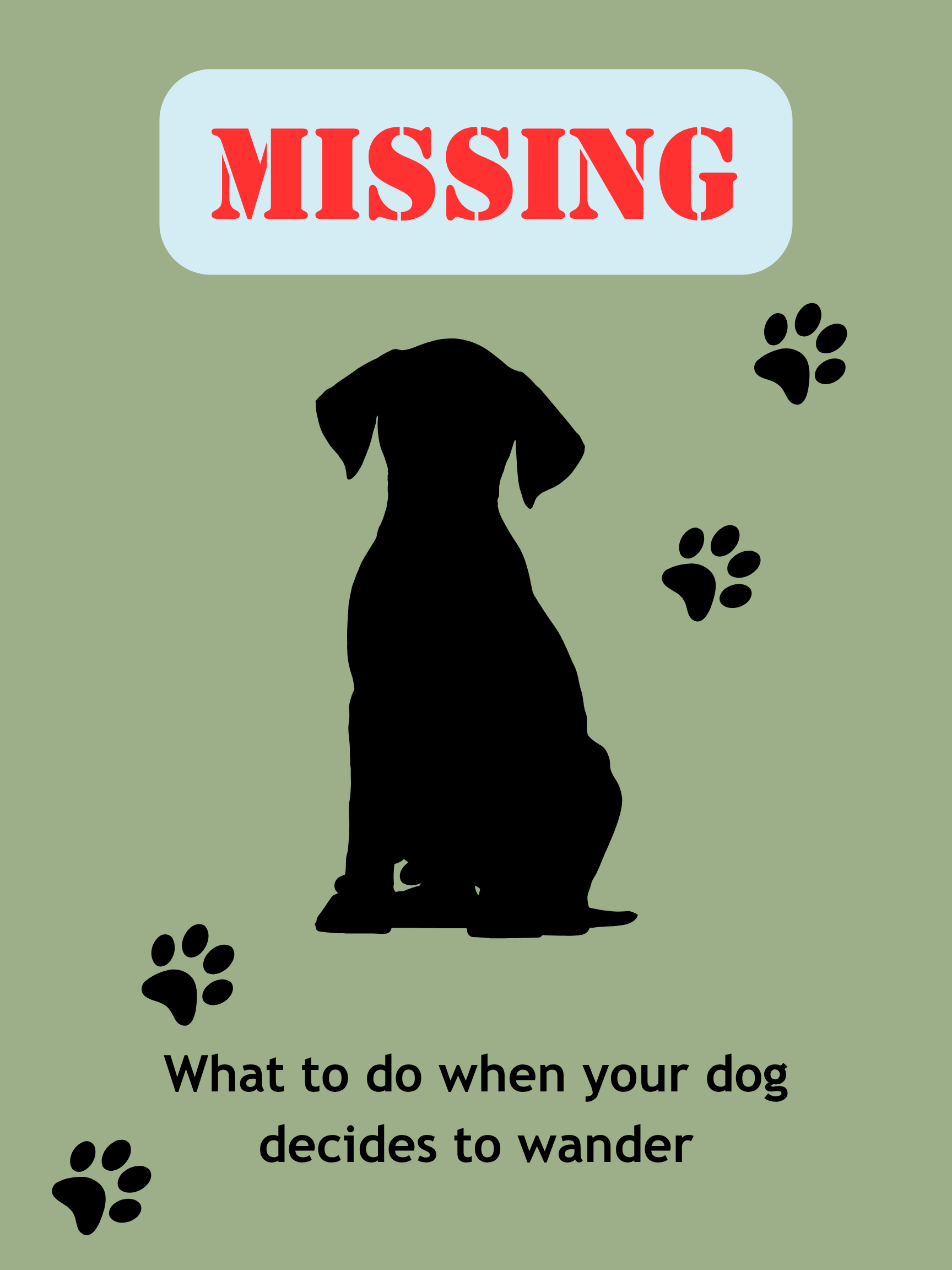 Missing: What to do when your dog wanders.