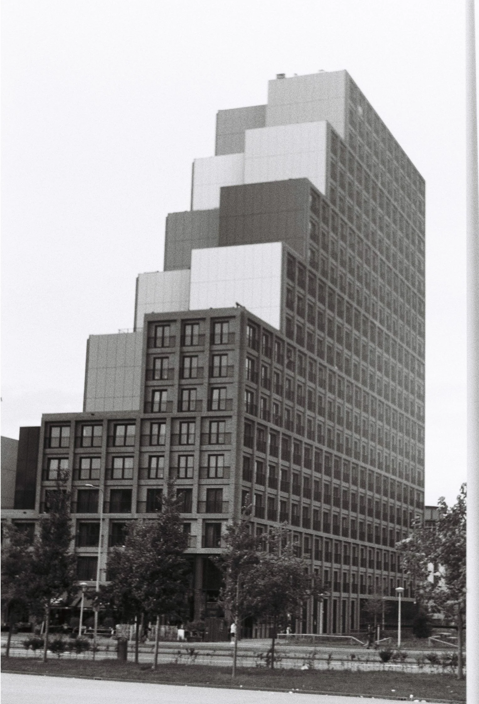 Black and white Dutch Modern Brutalism