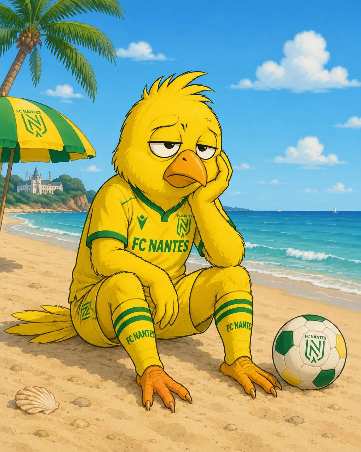 La vie sans le FC Nantes pendant l&rsquo;&eacute;t&eacute; est bien triste ! Je compte les jours jusqu&rsquo;au coup d&rsquo;envoi de la nouvelle saison. On est Nantes! 💛💚 / Summer life without Nantes is so boring. Counting the days until the new s
