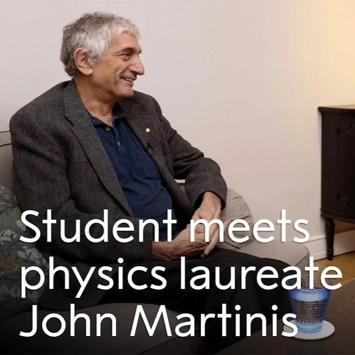 I had the pleasure of interviewing 2025 Nobel Prize laureate in Physics Prof. John Martinis. Produced by the Nobel Prize foundation.