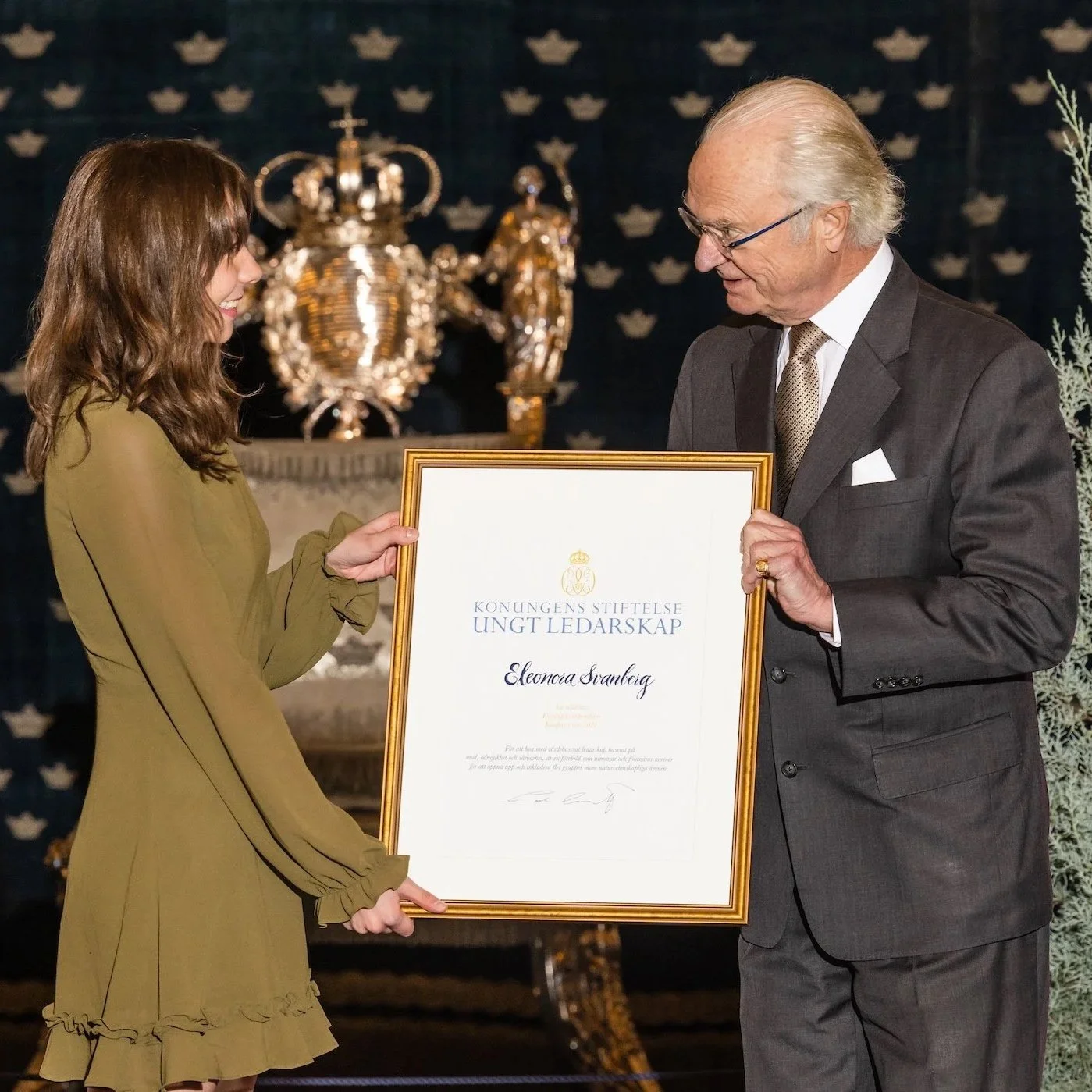 In 2021, I was personally selected by H.M the Swedish King to receive the Compass Rose Award, for my value based leadership in equality in STEM. It's provided by the King's Foundation for Youth Leadership and is the most prestigious award one can rec