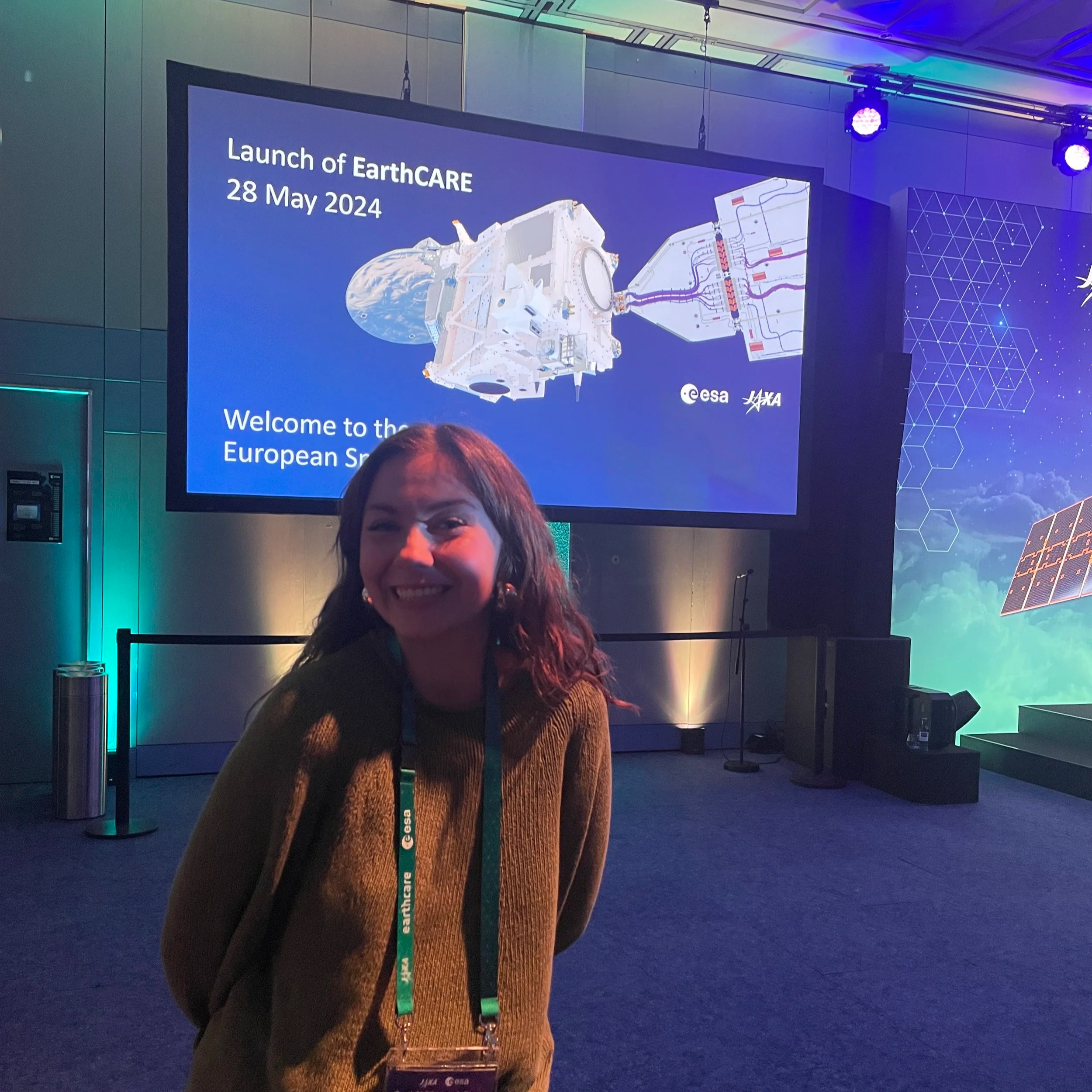 I was invited by the European Space Agency (ESA) for their launch of the satellite EarthCARE in Darmstadt, Germany.