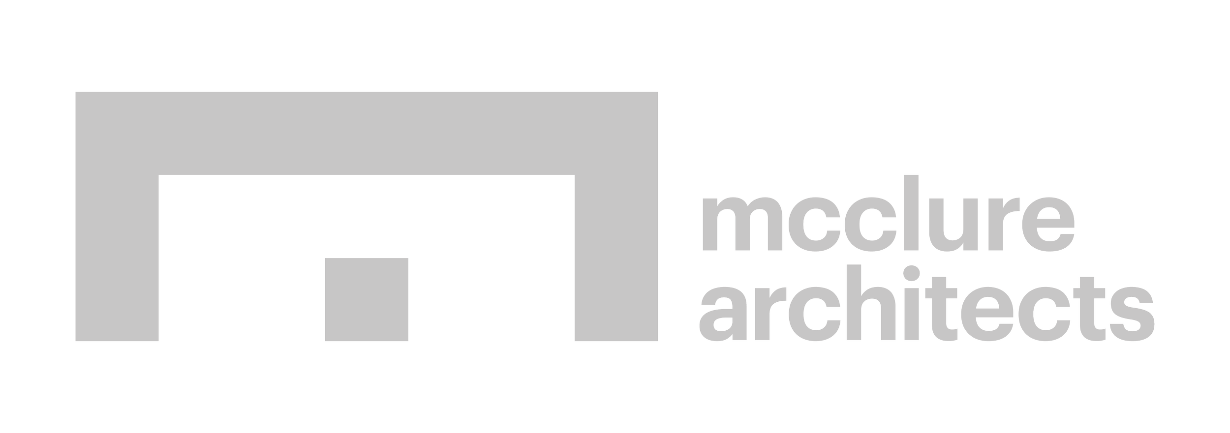 Logo of McClure Architects with a large stylized letter 'M' and the company's name in gray text.