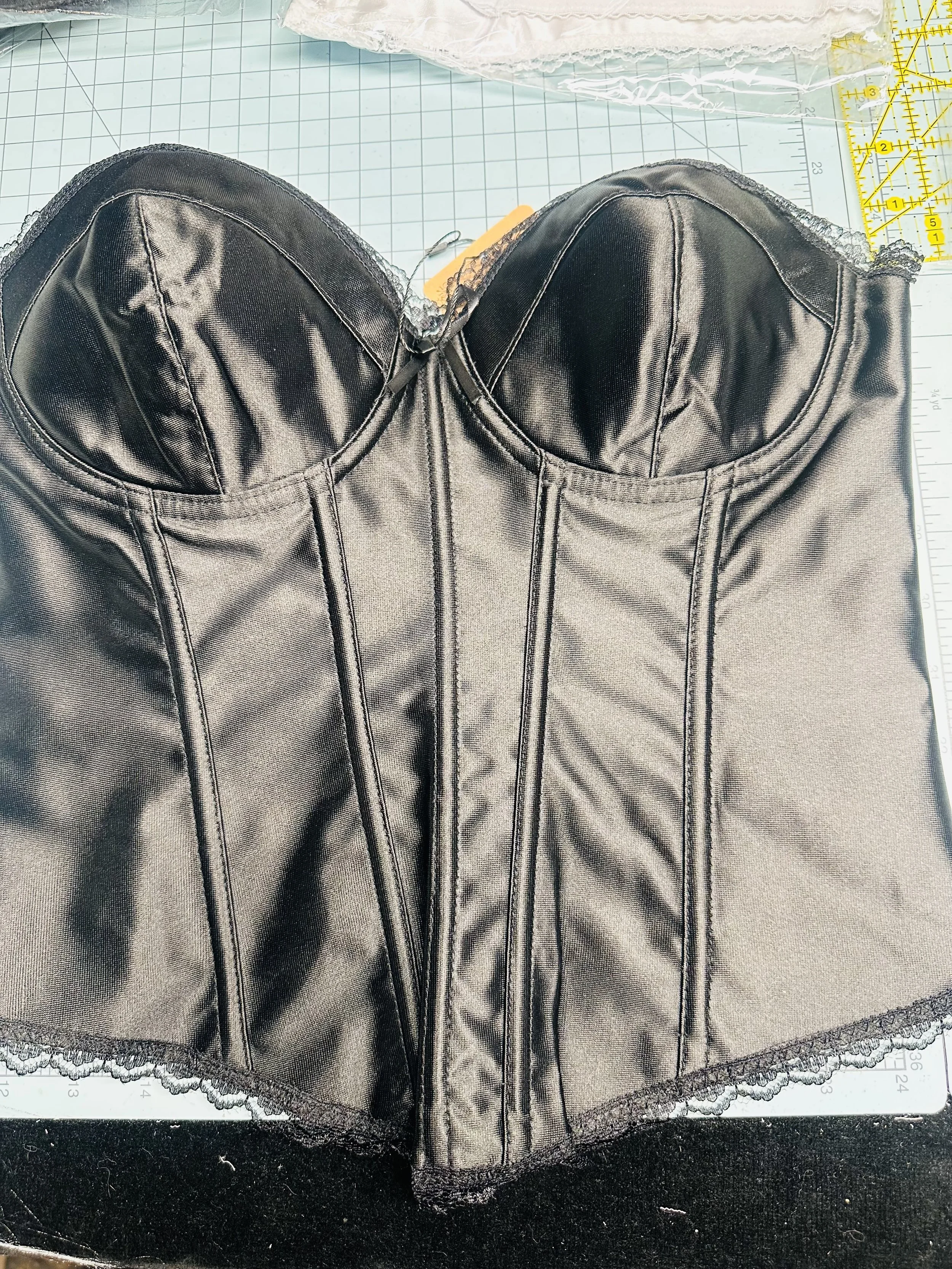 Long Line Bra Black