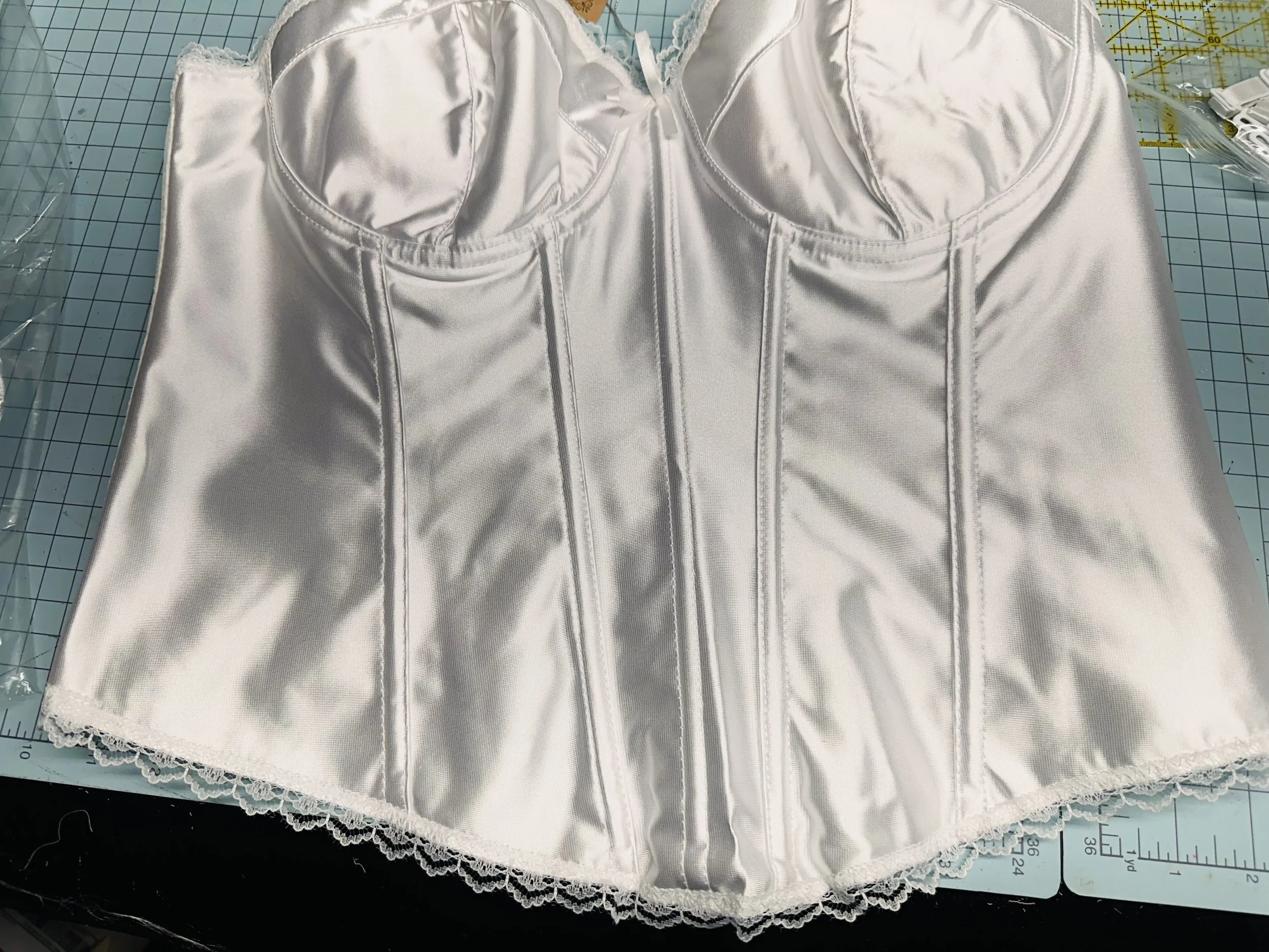 Long Line Bra White