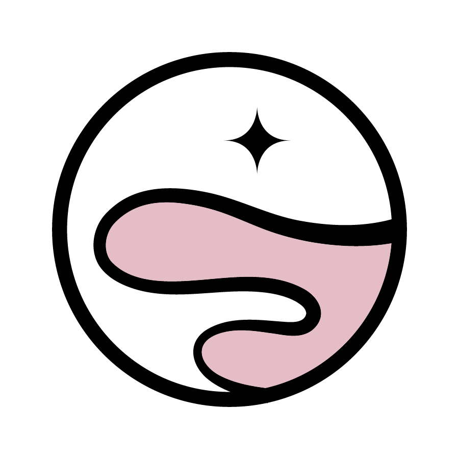 Close-up of a person holding a smartphone with a stylized pink heart shape on the screen.