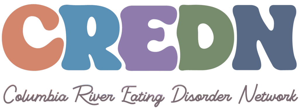 Colorful logo for CREEDN, Columbia River Eating Disorder Network.