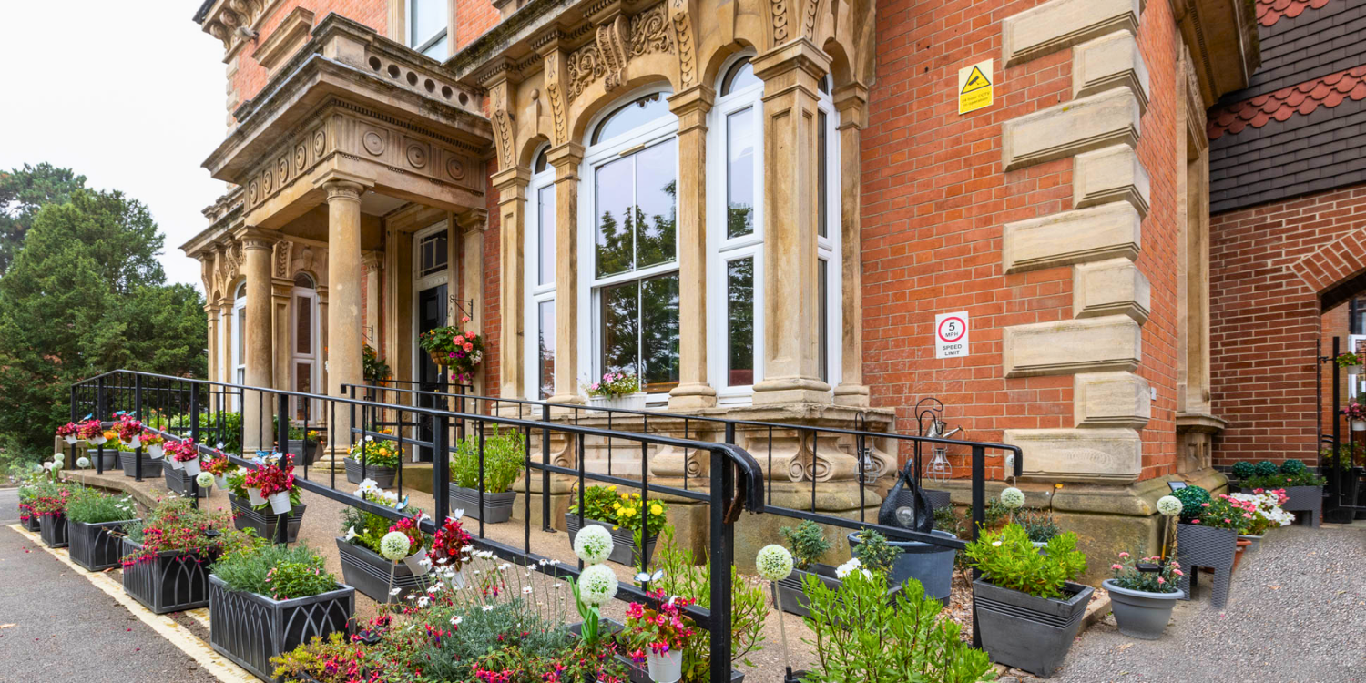 poplars care home front