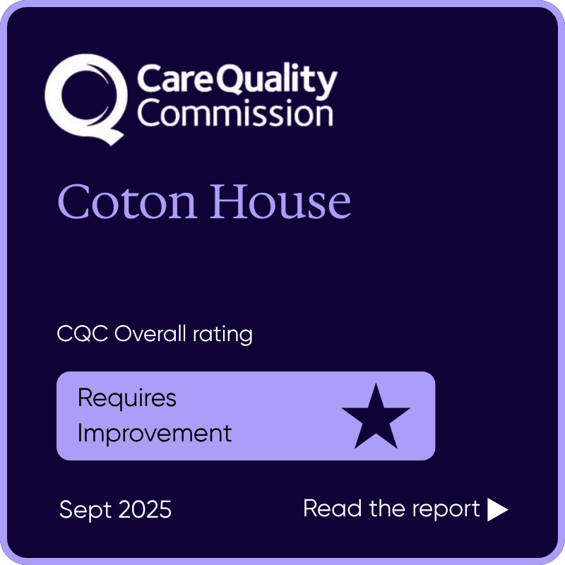 Coton House CQC Rating of Requires Improvement logo