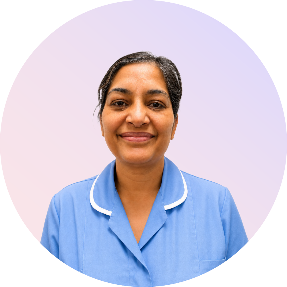 Smiling female nurse who provided a review regarding working at RDCP.