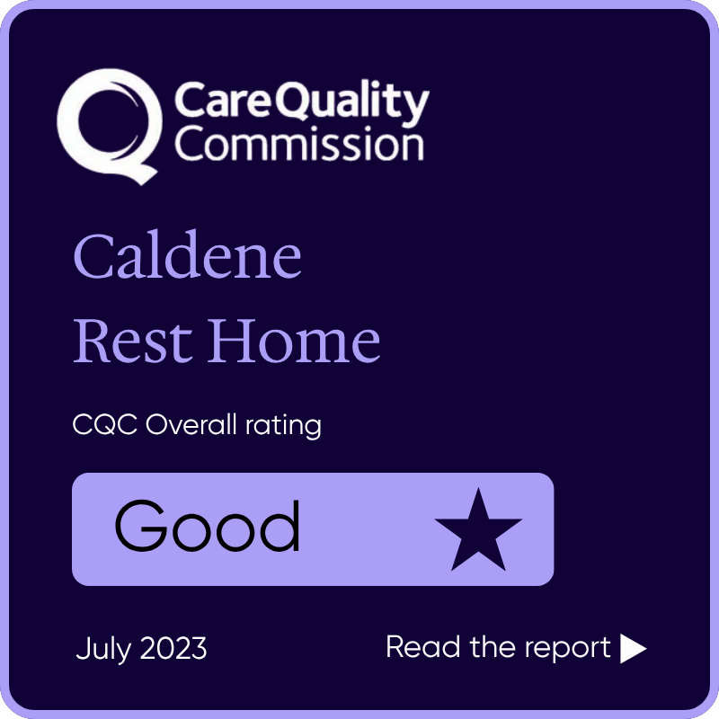 CQC rating of good for Caldene Rest Home