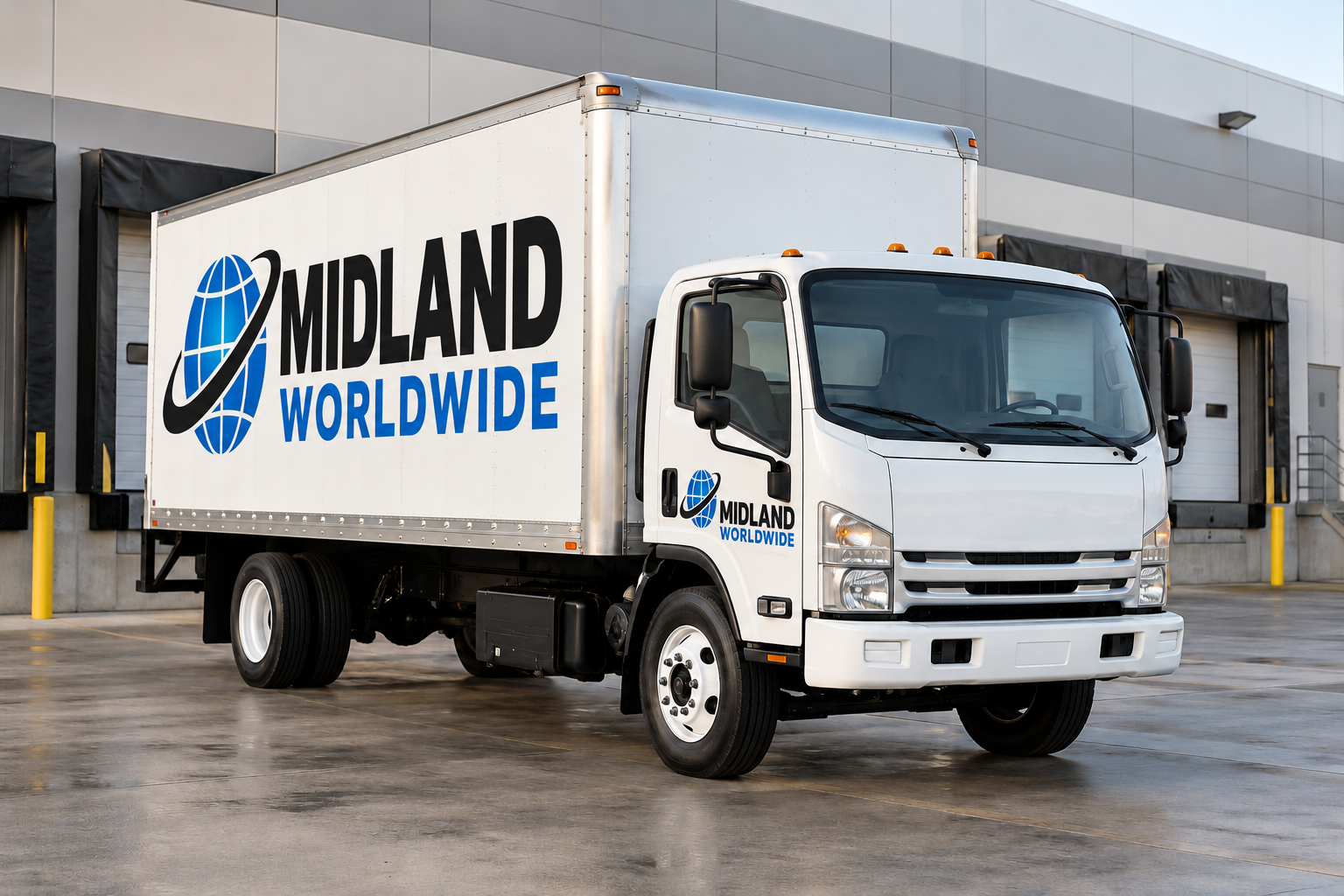 Local & Regional Freight Delivery — Midland Worldwide. Illustrative branded image.