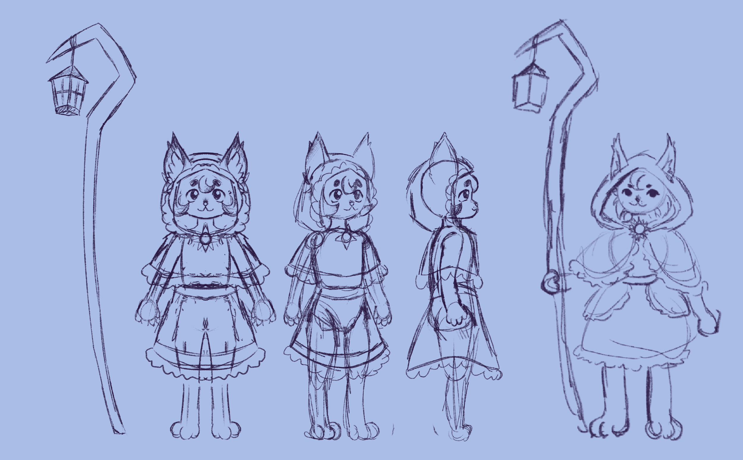 Sketch with first pass at design