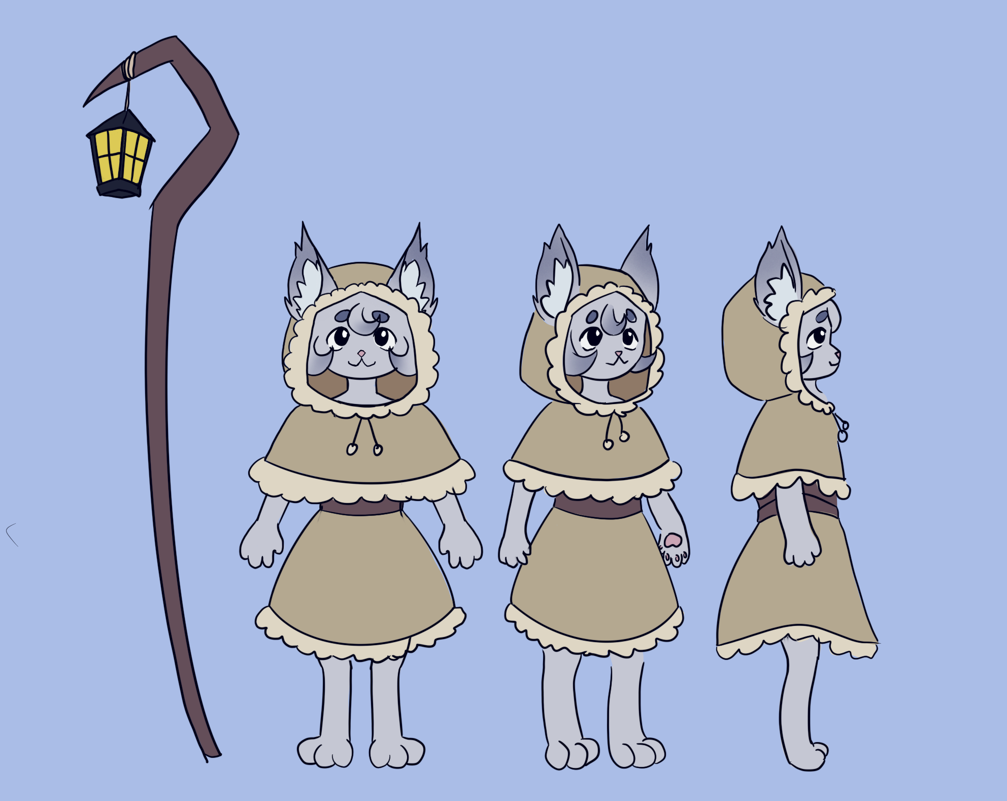 Turnaround with Lantern Reference